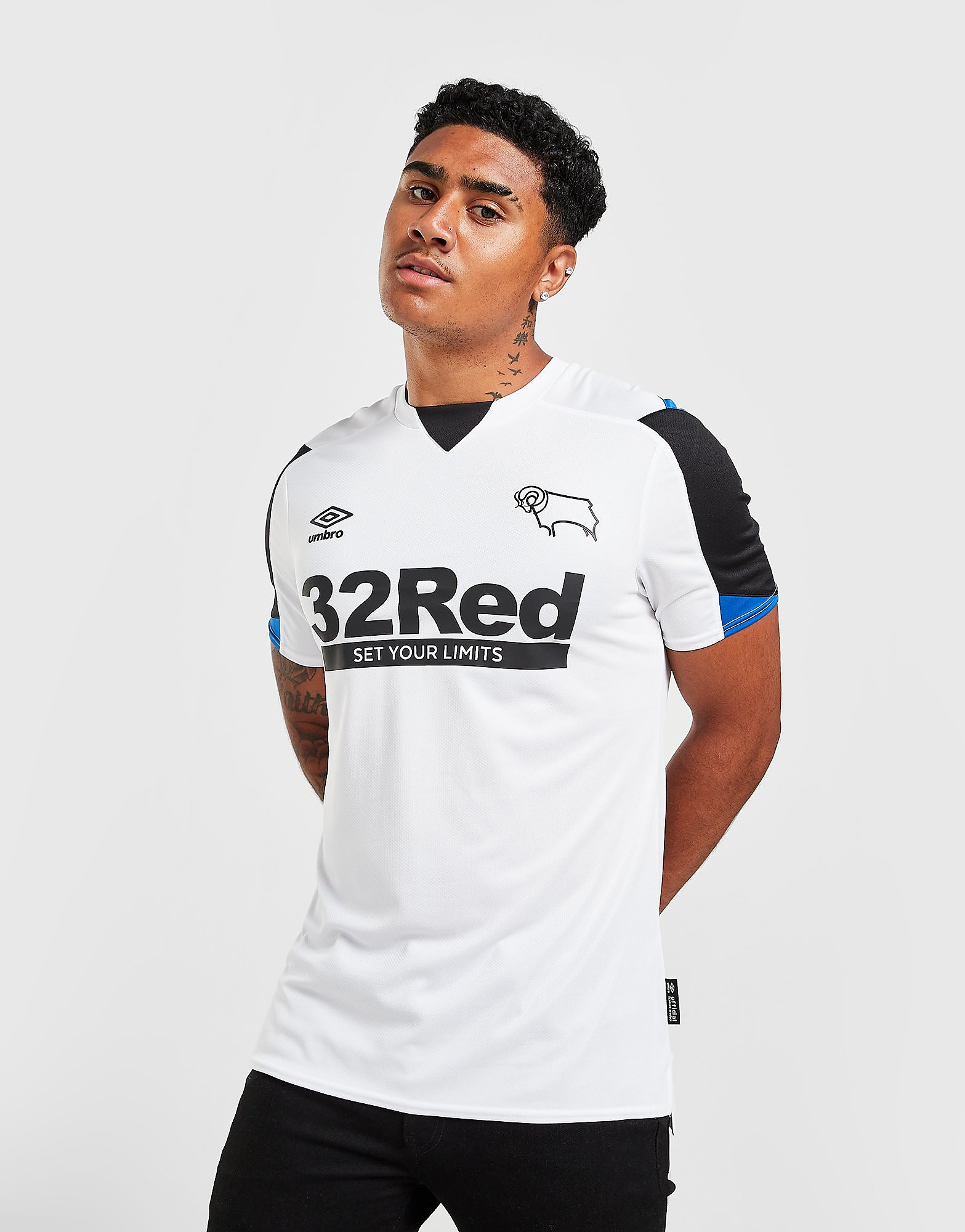 

Umbro Derby County FC 2021/22 Home Shirt - White - Mens, White