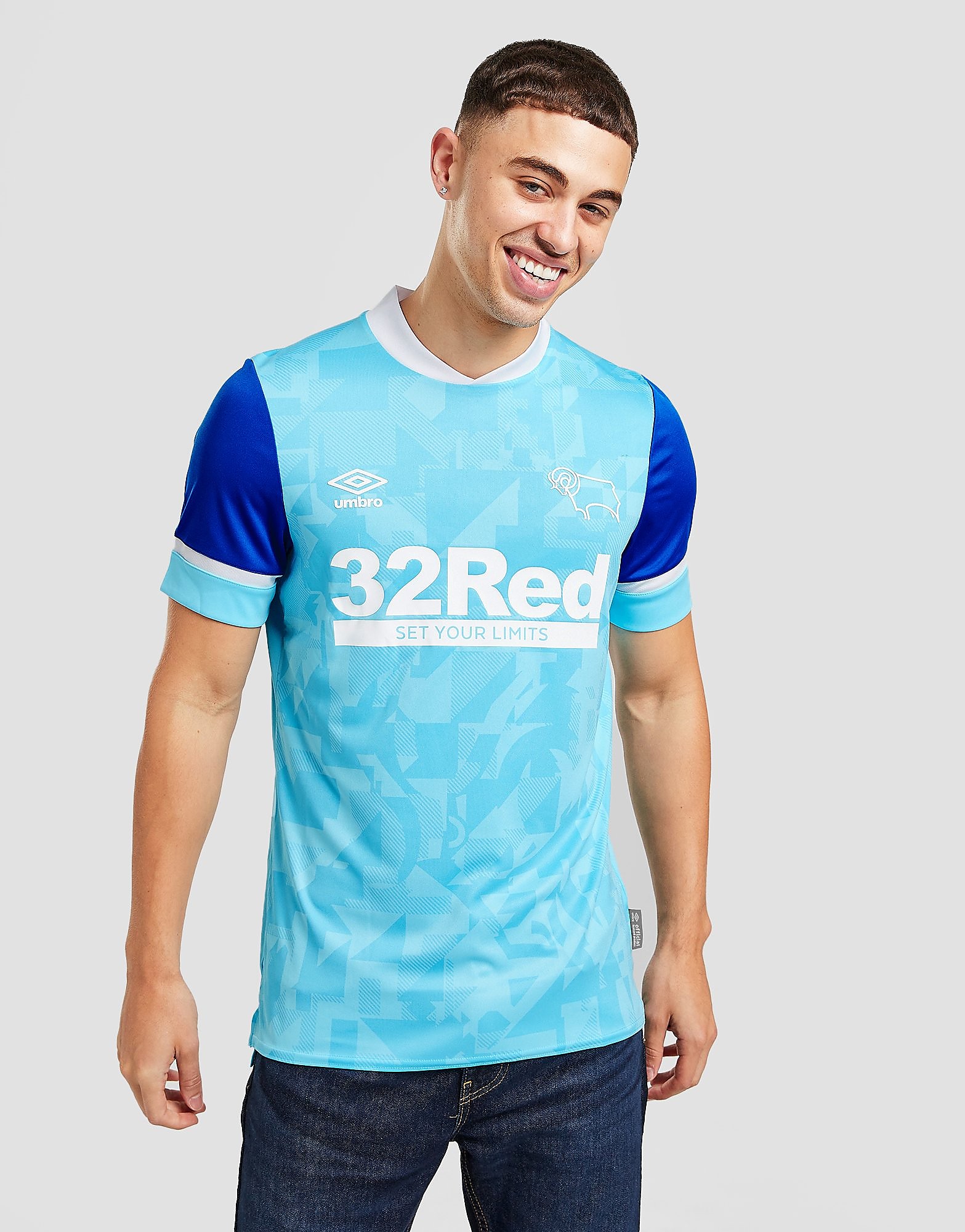 

Umbro Derby County FC 2021/22 Away Shirt - Blue - Mens, Blue