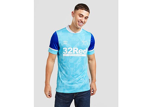 Umbro Derby County FC 2021/22 Away Shirt - Blue - Mens, Blue