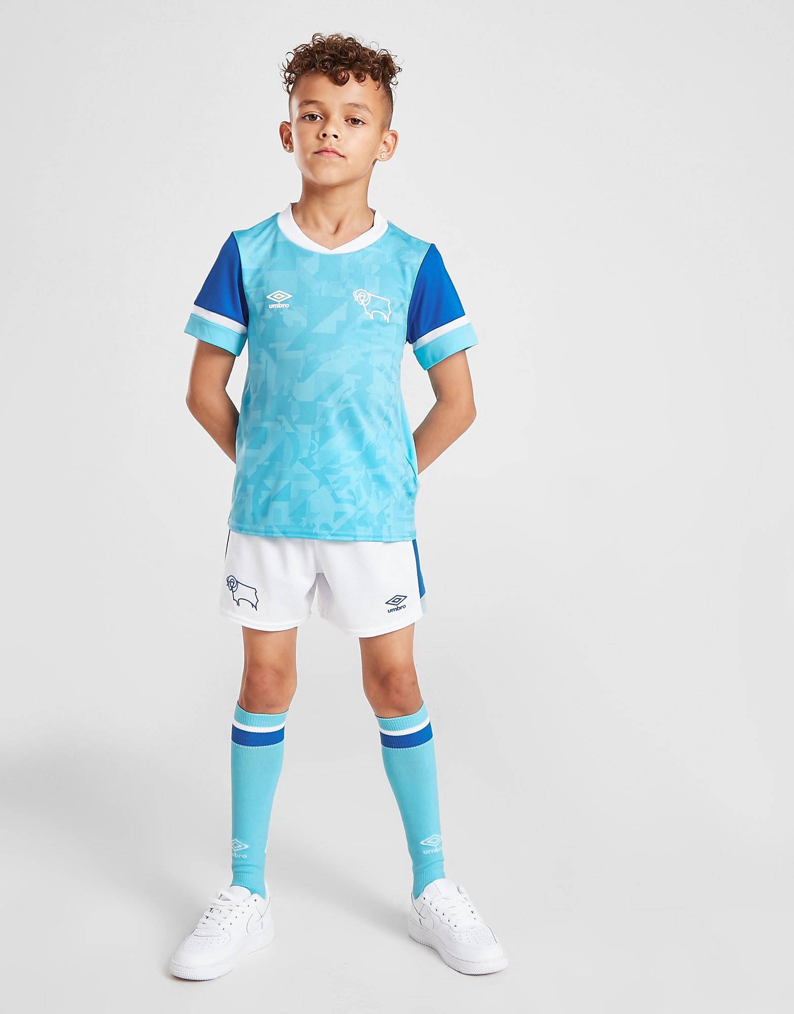 

Umbro Derby County FC 2021/22 Away Kit Children - Blue - Kids, Blue