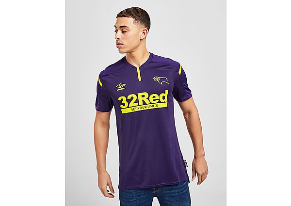 Umbro Derby County FC 2021/22 Third Shirt - Purple - Mens, Purple