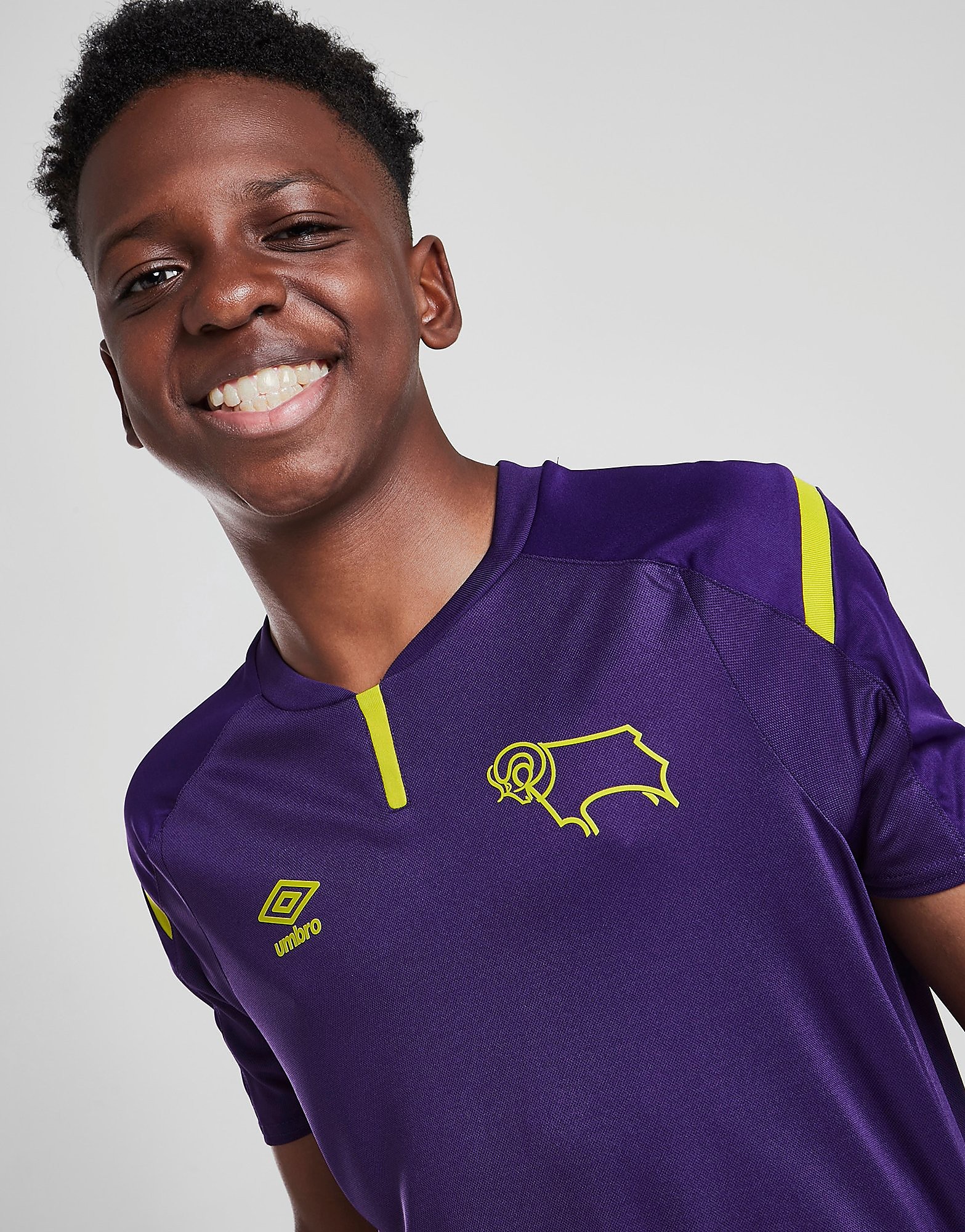 

Umbro Derby County FC 2021/22 Third Shirt Junior - Purple - Kids, Purple