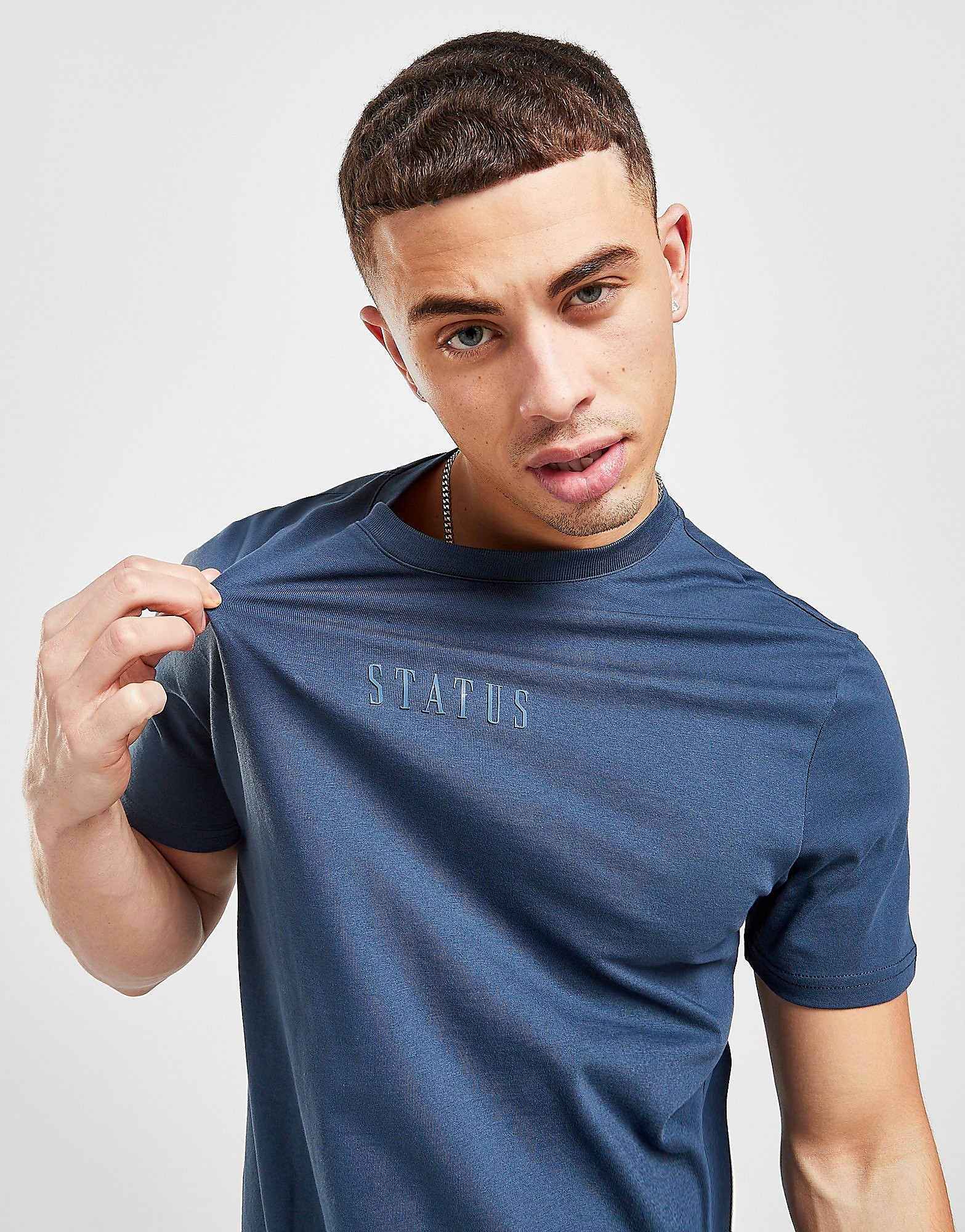 

Status Stitch T-Shirt - Only at JD - Blue - Mens, Blue