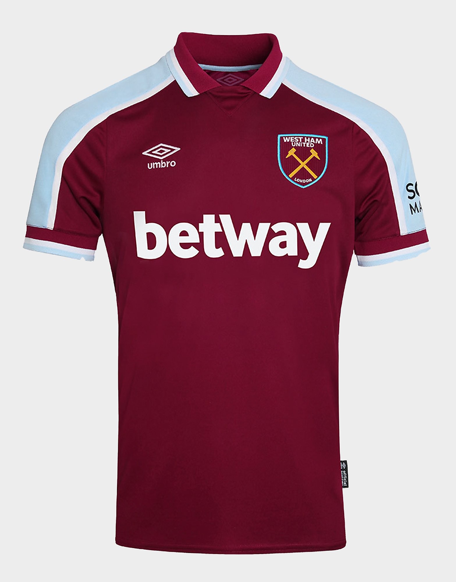 

Umbro West Ham United FC 2021/22 Home Shirt - Red - Mens, Red
