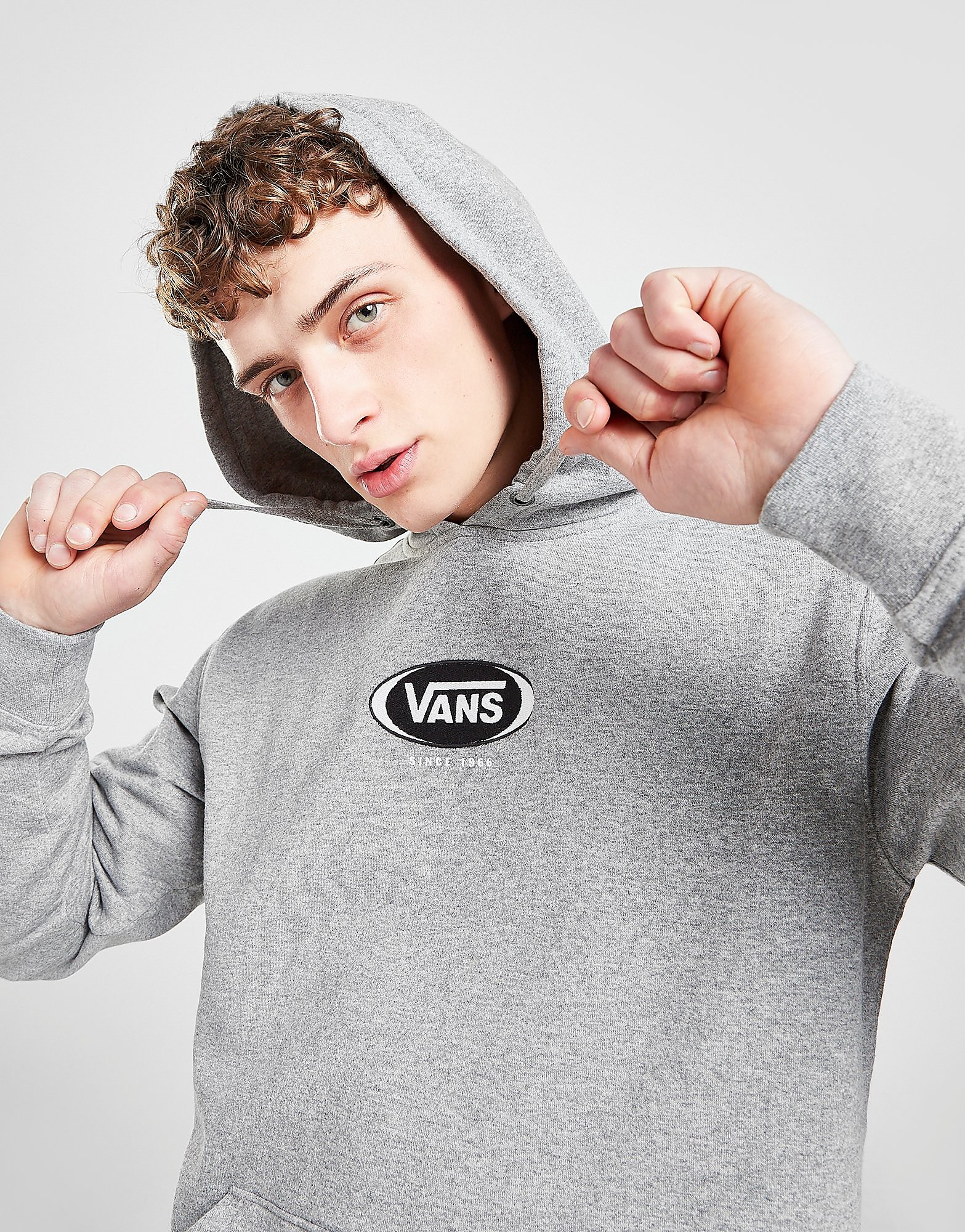 

Vans Oval Logo Hoodie - Only at JD - Grey - Mens, Grey