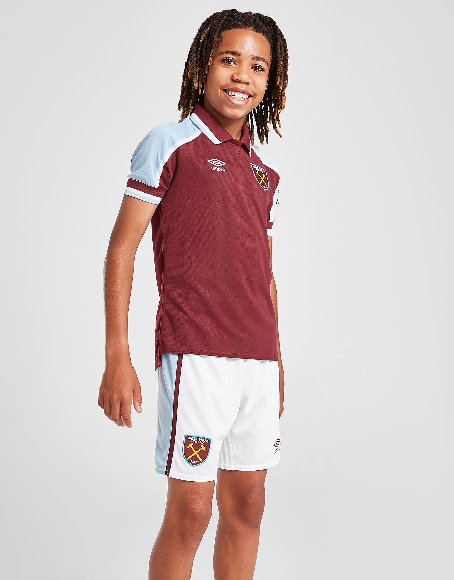 

Umbro West Ham United FC 2021/22 Home Shorts Junior - White - Kids, White
