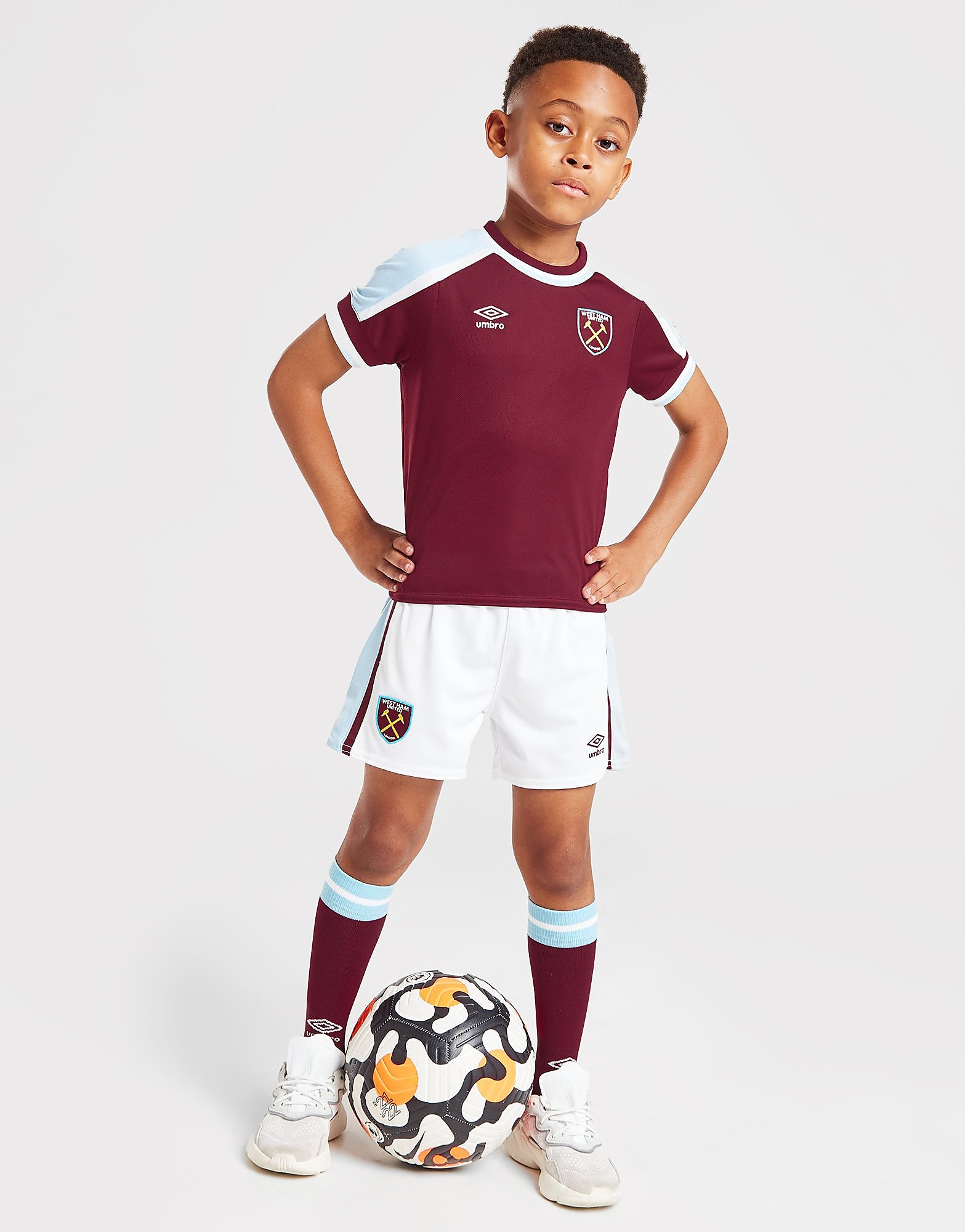 

Umbro West Ham United FC 2021/22 Home Kit Children - Red - Kids, Red
