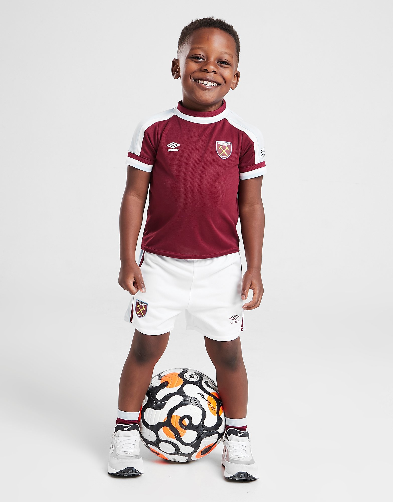 

Umbro West Ham United FC 2021/22 Home Kit Infant - Red - Kids, Red
