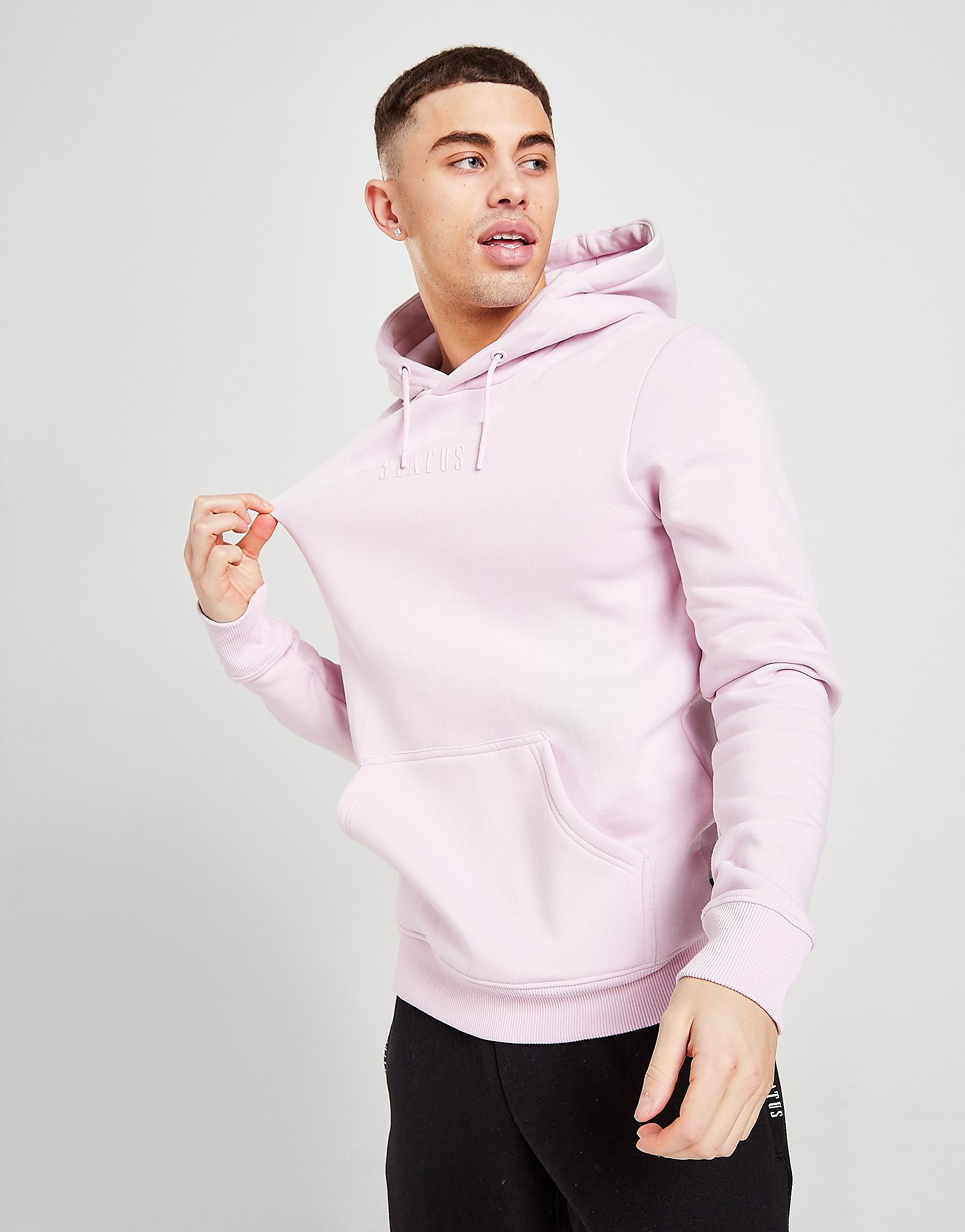 

Status Stitch Overhead Hoodie - Only at JD - Pink - Mens, Pink