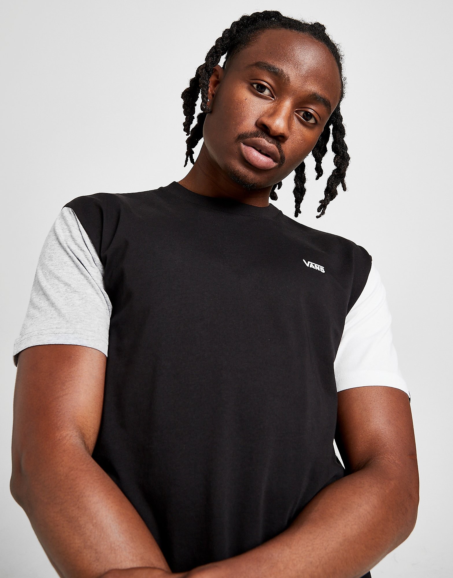 Vans Colour Block T-Shirt - Only at JD - Black - Mens, Black