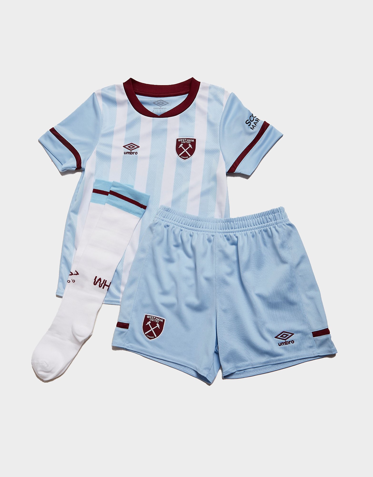 

Umbro West Ham United FC 2021/22 Away Kit Children - White/Blue - Kids, White/Blue