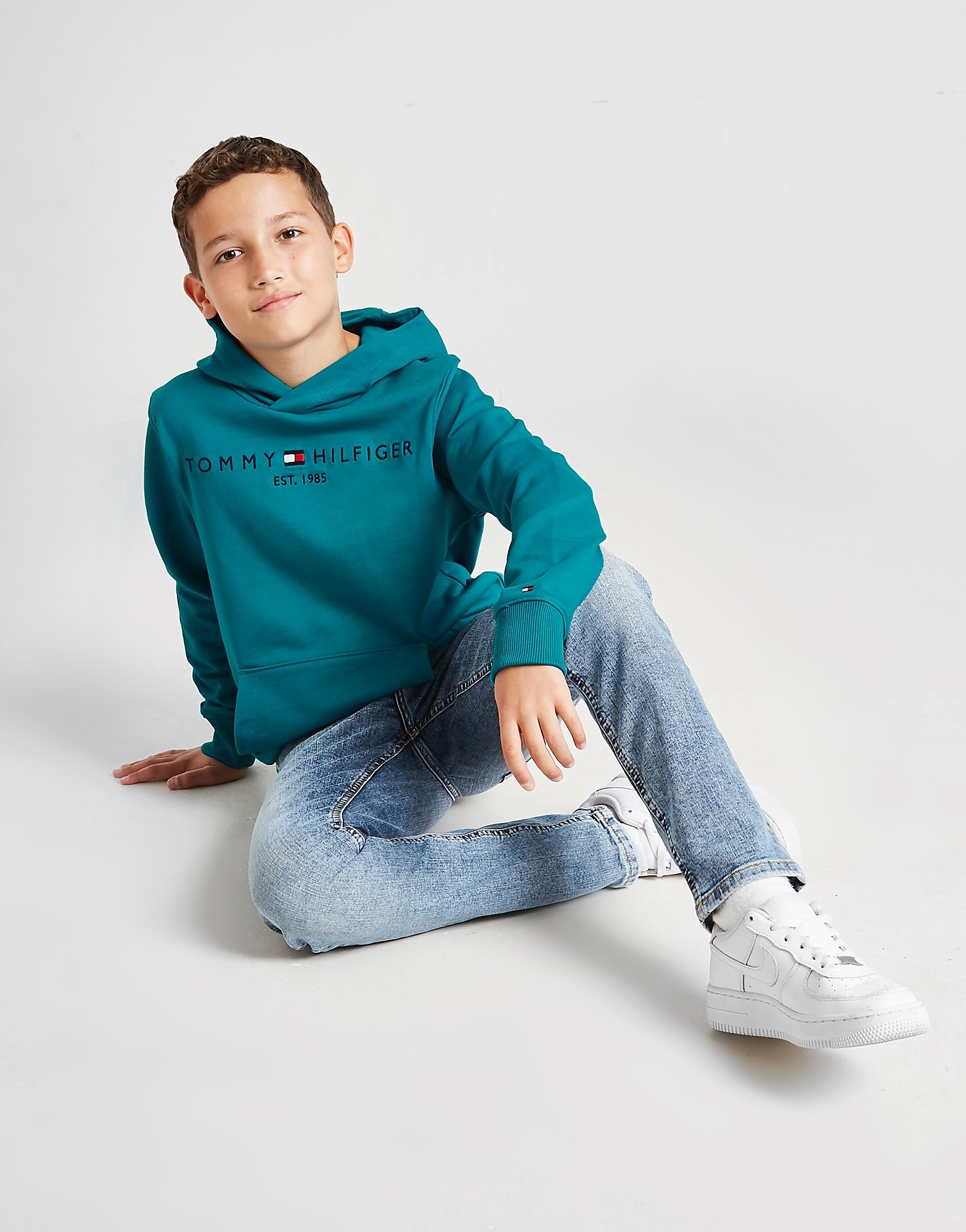 Tommy Hilfiger Essential Hoodie Junior - Blue - Kids, Blue