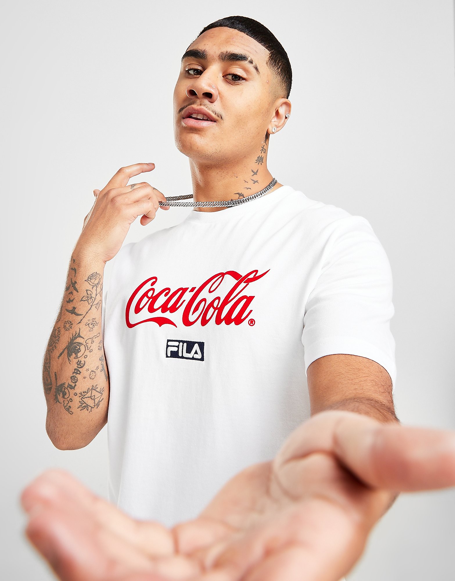 

Fila x Coca-Cola Kent Logo T-Shirt - Only at JD - White - Mens, White