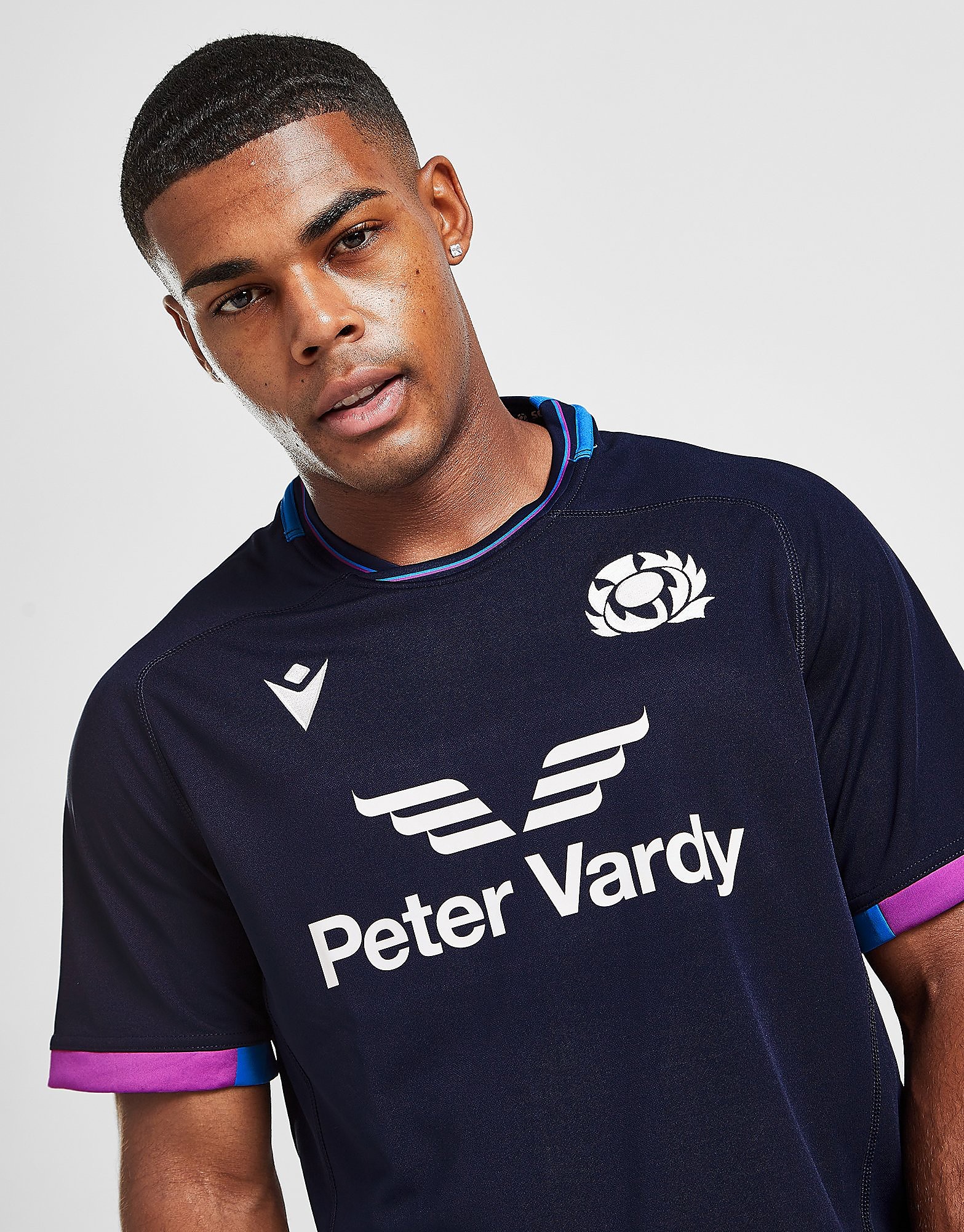 

Macron Scotland Rugby 2021/22 Home Shirt - Blue - Mens, Blue