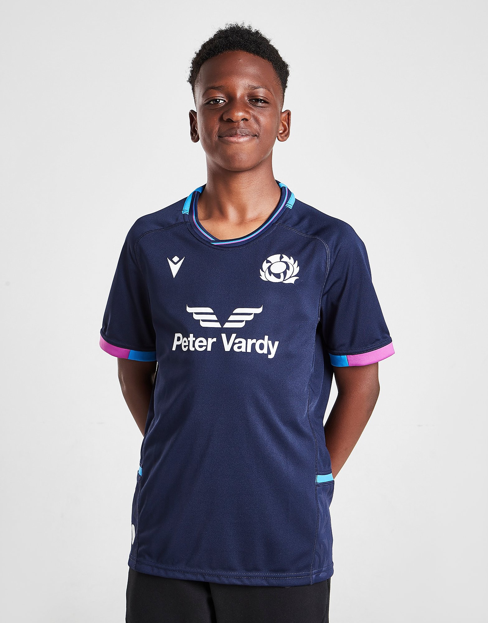 

Macron Scotland Rugby 2021/22 Home Shirt Junior - Navy - Kids, Navy