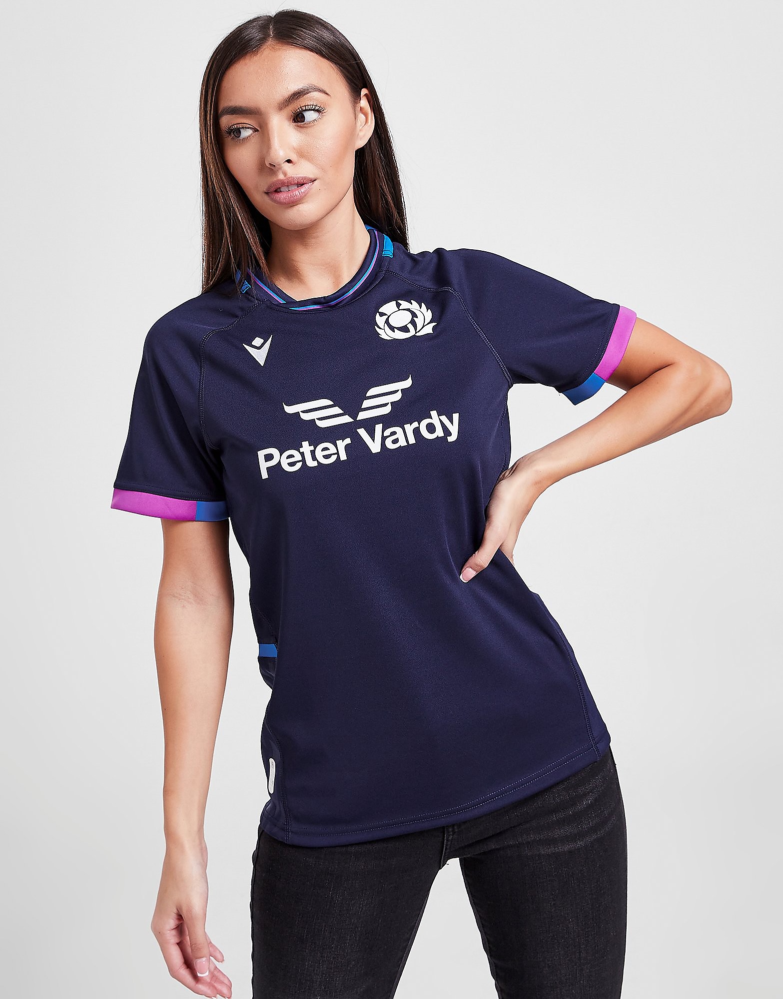 

Macron Scotland Rugby 2021/22 Home Shirt - Blue - Womens, Blue