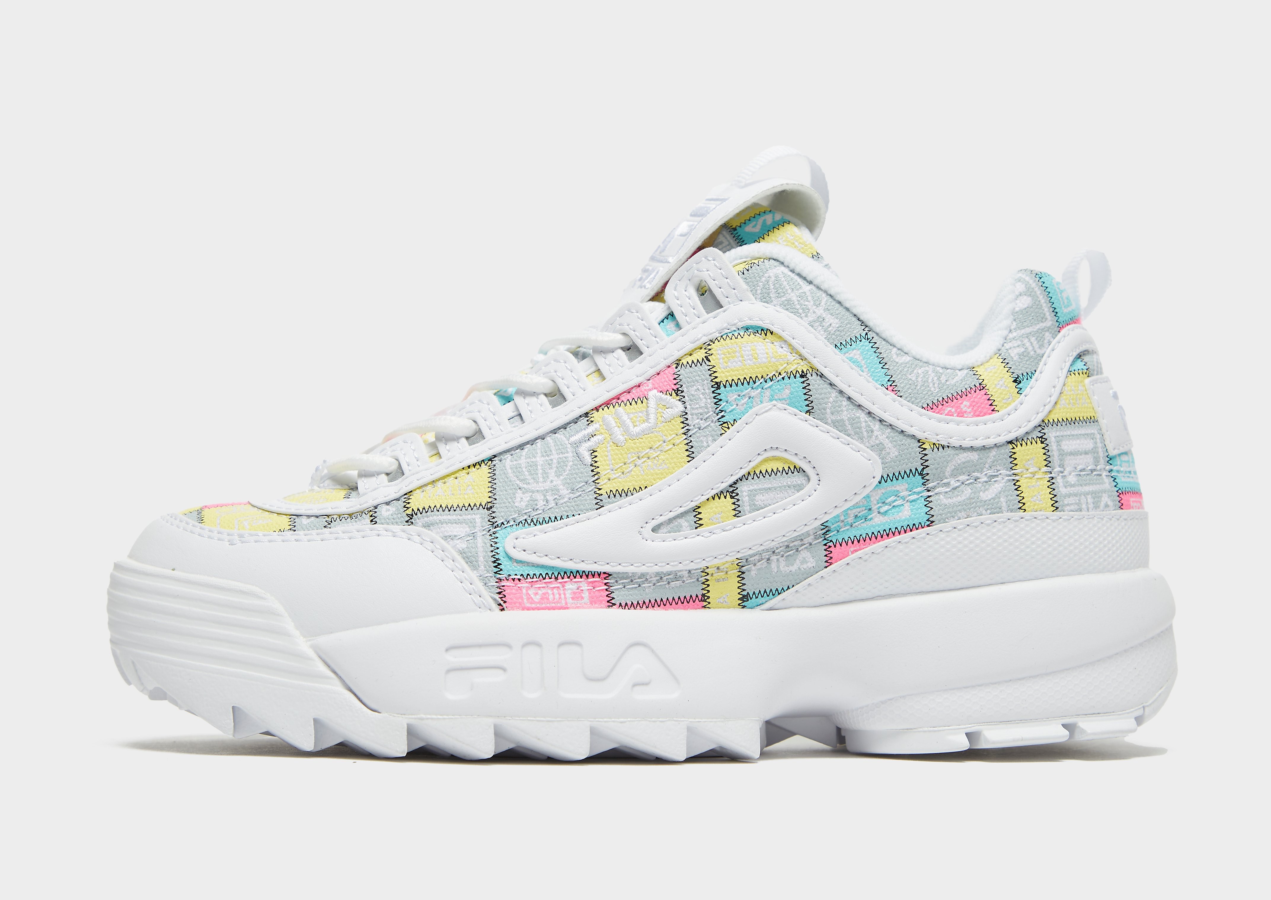 Fila Disruptor II Women's - White/Multi Coloured, White/Multi Coloured