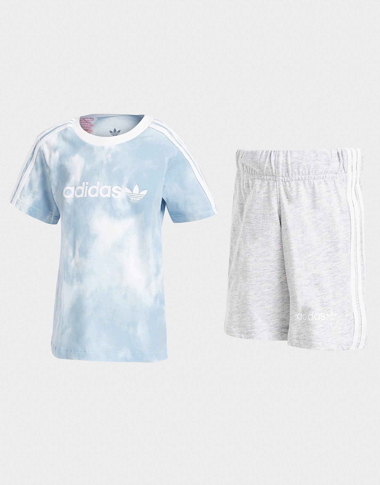 

adidas Originals Tie Dye T-Shirt/Shorts Set Infant - Only at JD - Blue - Kids, Blue