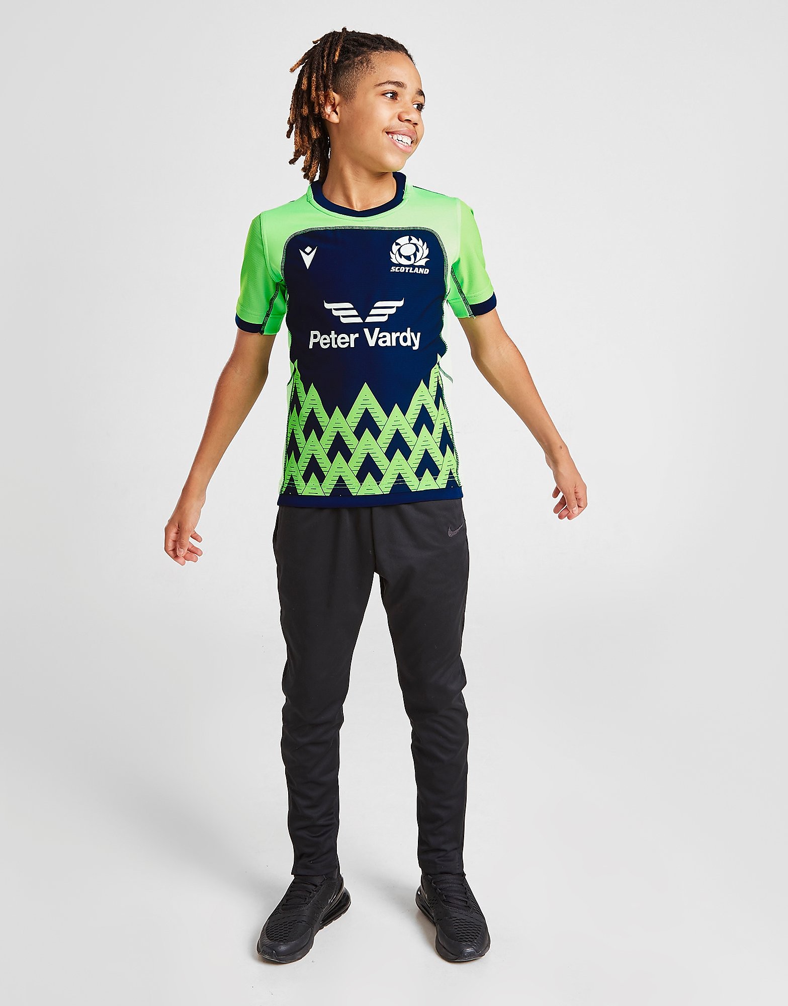 

Macron Scotland Rugby 2021/22 Training Shirt Junior - Green - Kids, Green
