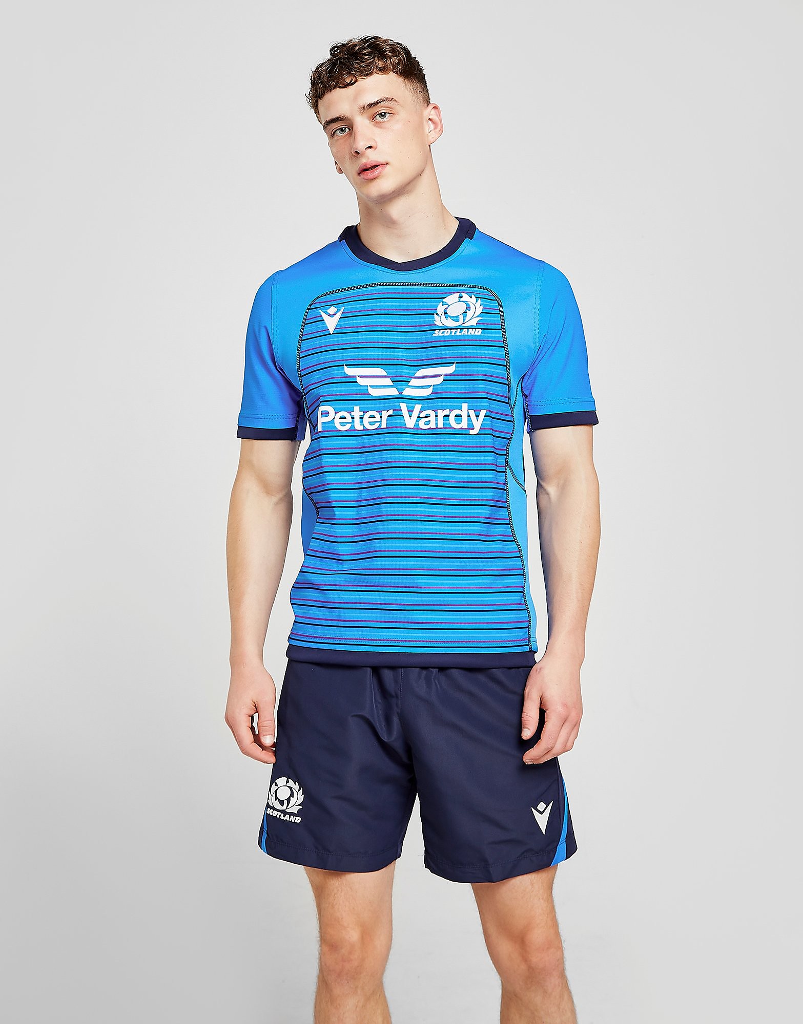

Macron Scotland Rugby 2021 Training Shorts - Blue - Mens, Blue