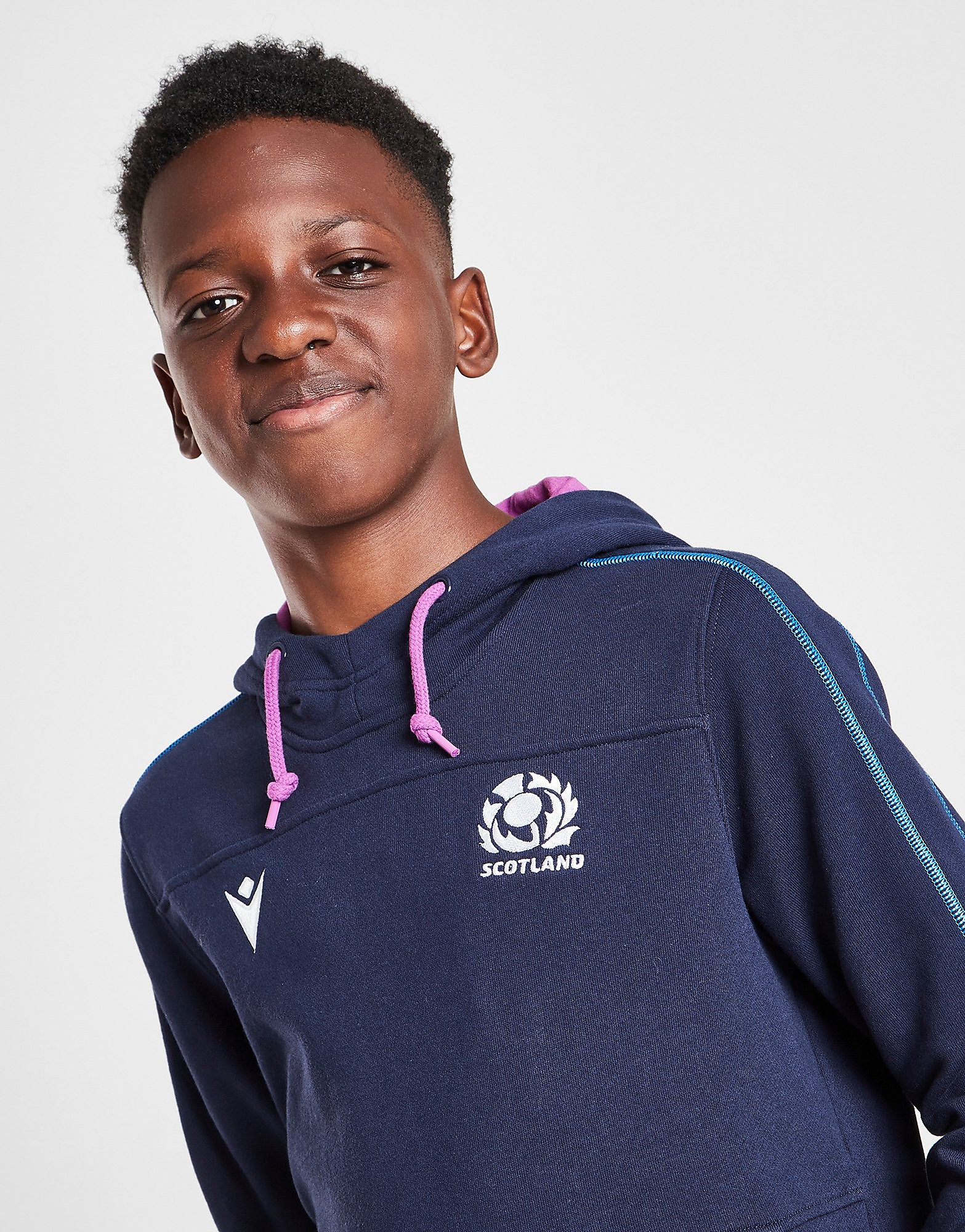 

Macron Scotland Rugby 2021/22 Heavy Hoodie Junior - Blue - Kids, Blue