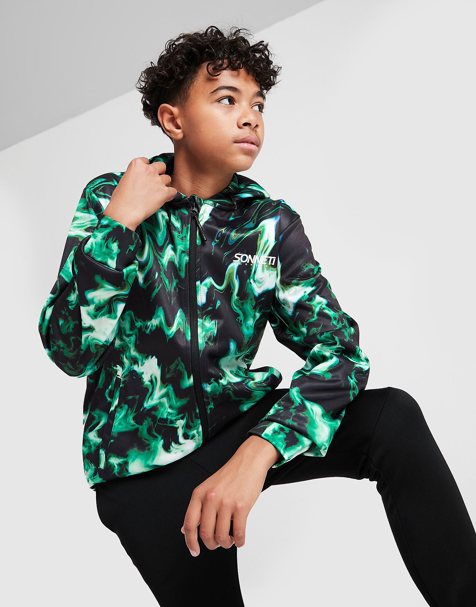 

Sonneti Kaleidoscope Full Zip Hoodie Junior - Green - Kids, Green