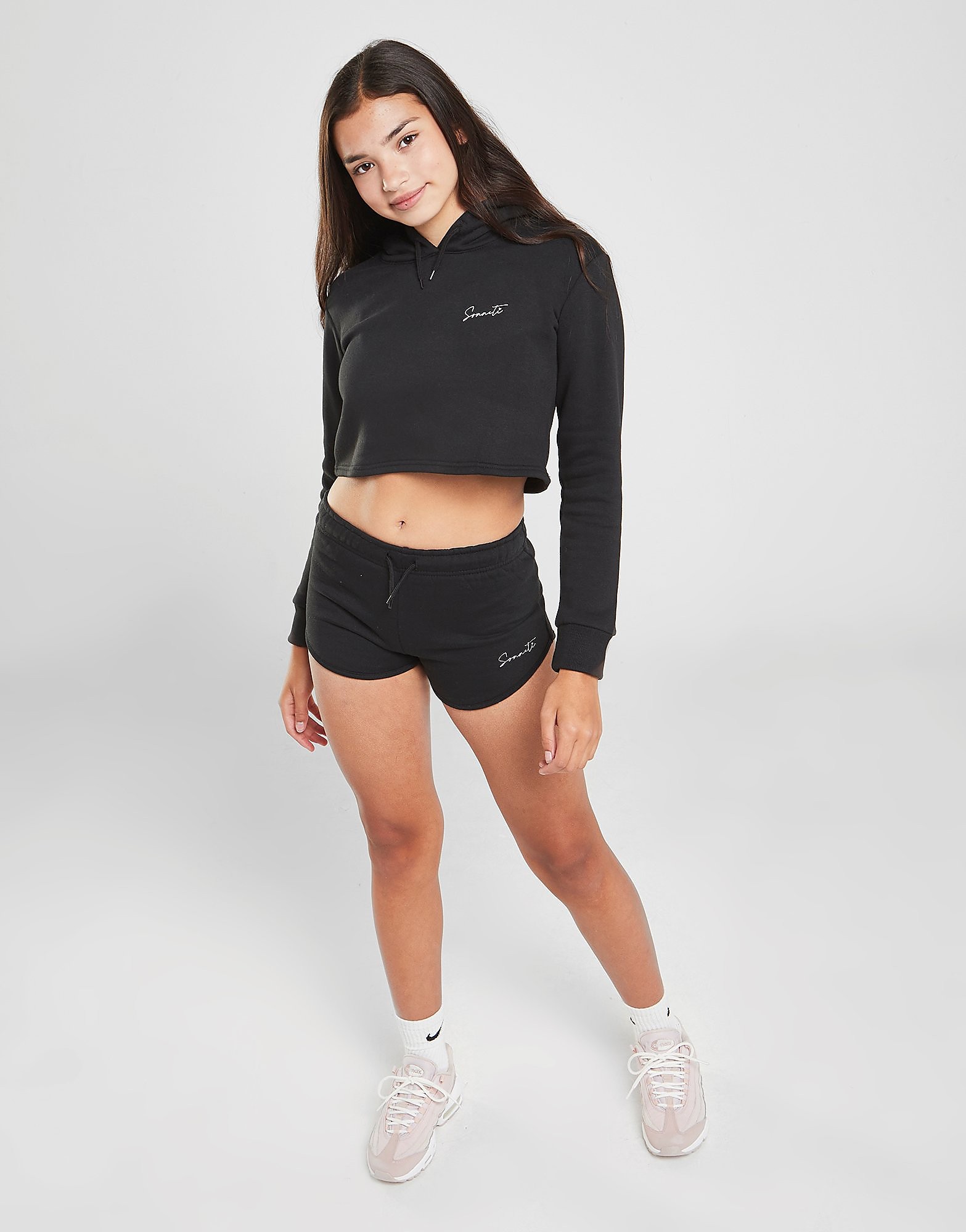 

Sonneti Girls' Essential Runner Shorts Junior - Black - Kids, Black