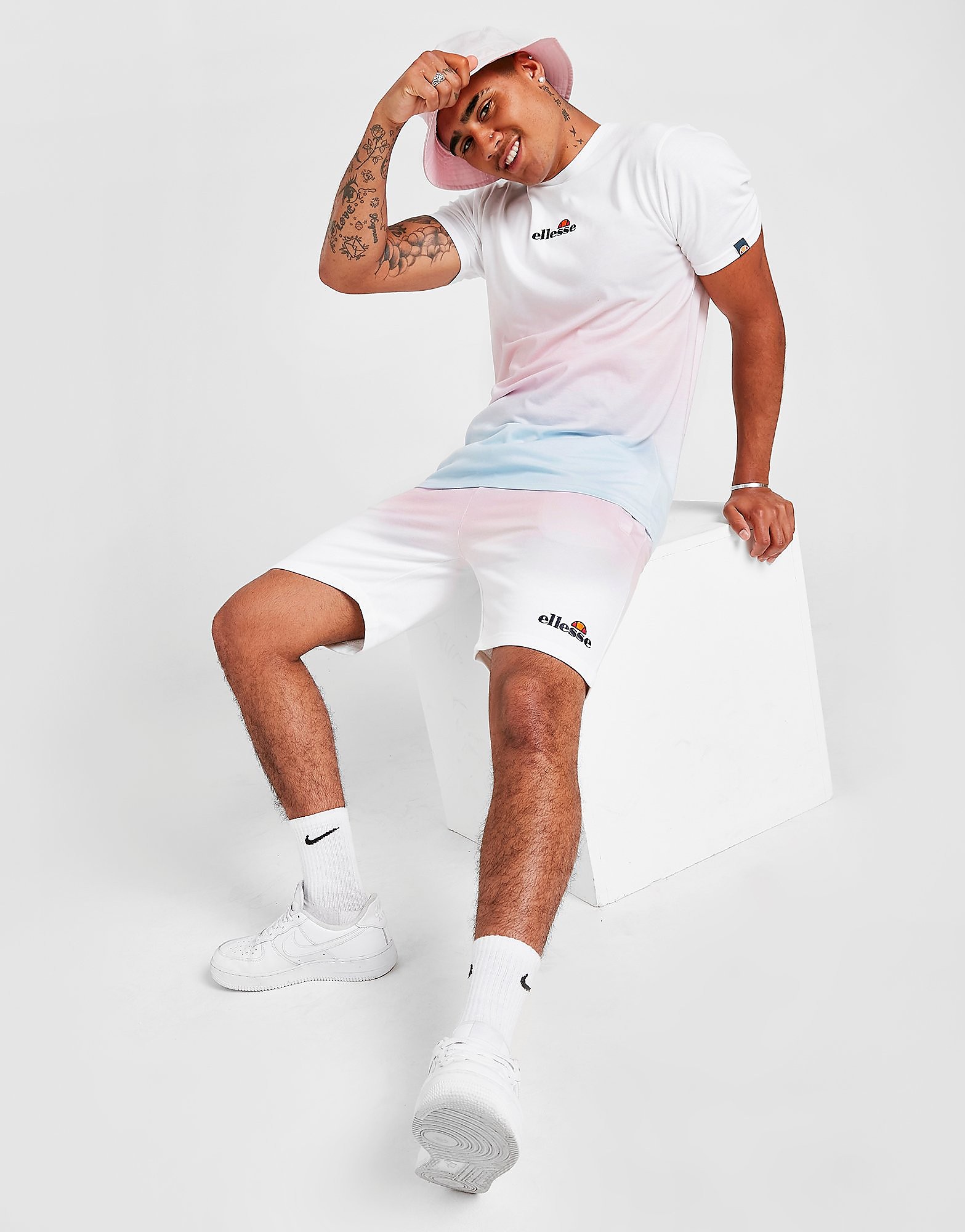

Ellesse Raggiugere French Terry Shorts - Only at JD - White - Mens, White