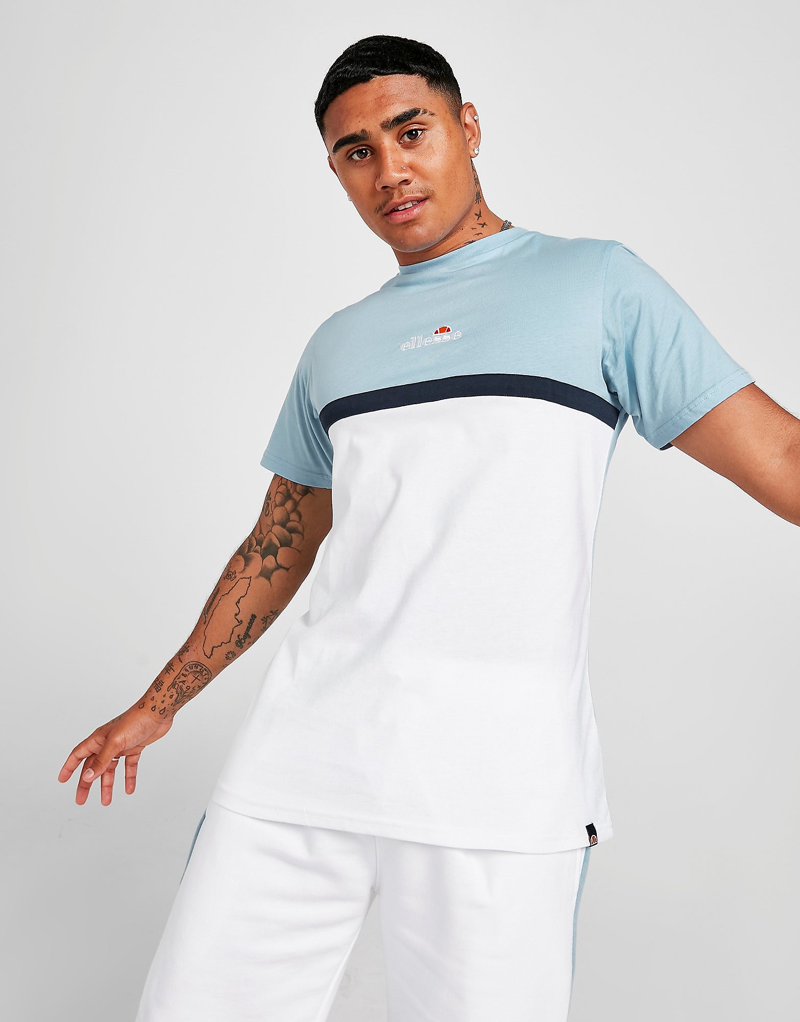 

Ellesse Forenzo T-Shirt - Only at JD - White/Blue - Mens, White/Blue