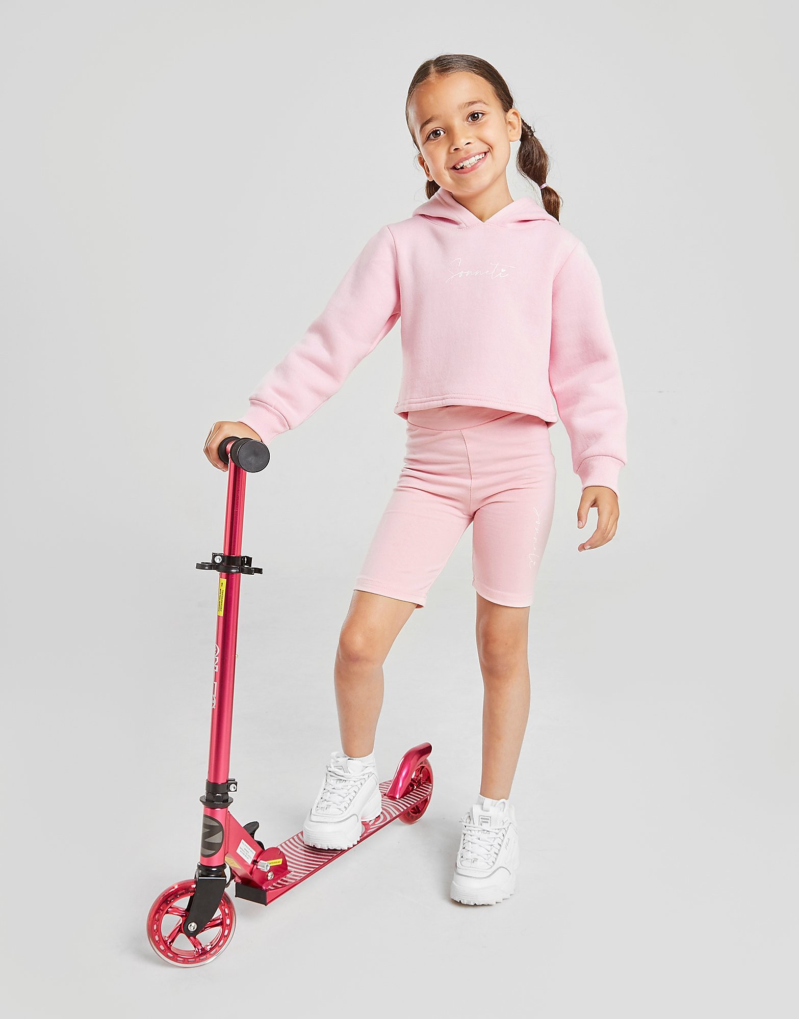 

Sonneti Girls' Mini Essential Hoodie/Shorts Set Children - Pink - Kids, Pink