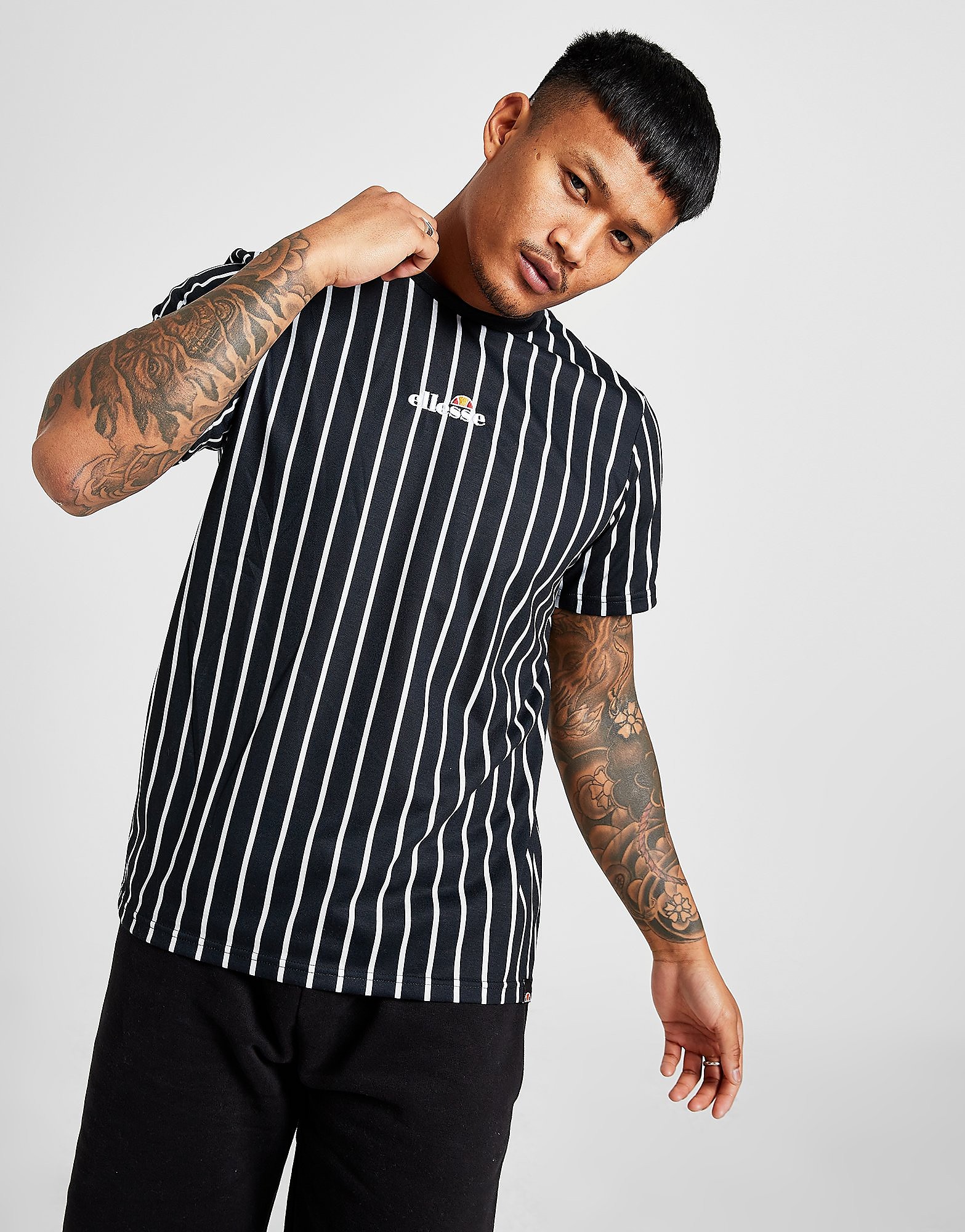 

Ellesse Vitorio T-Shirt - Only at JD - Black/White - Mens, Black/White