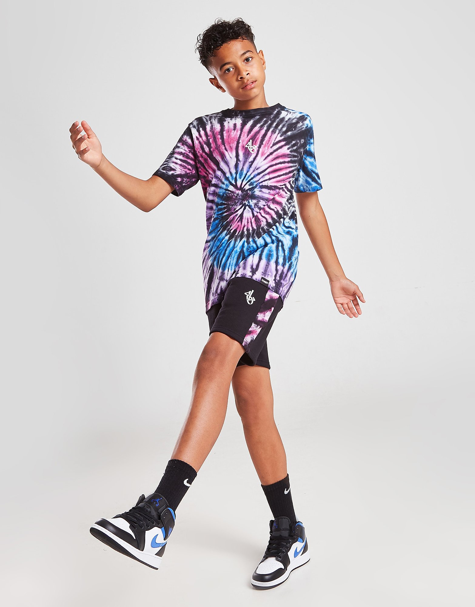 

Sonneti Sprial Panel Shorts Junior - Black - Kids, Black