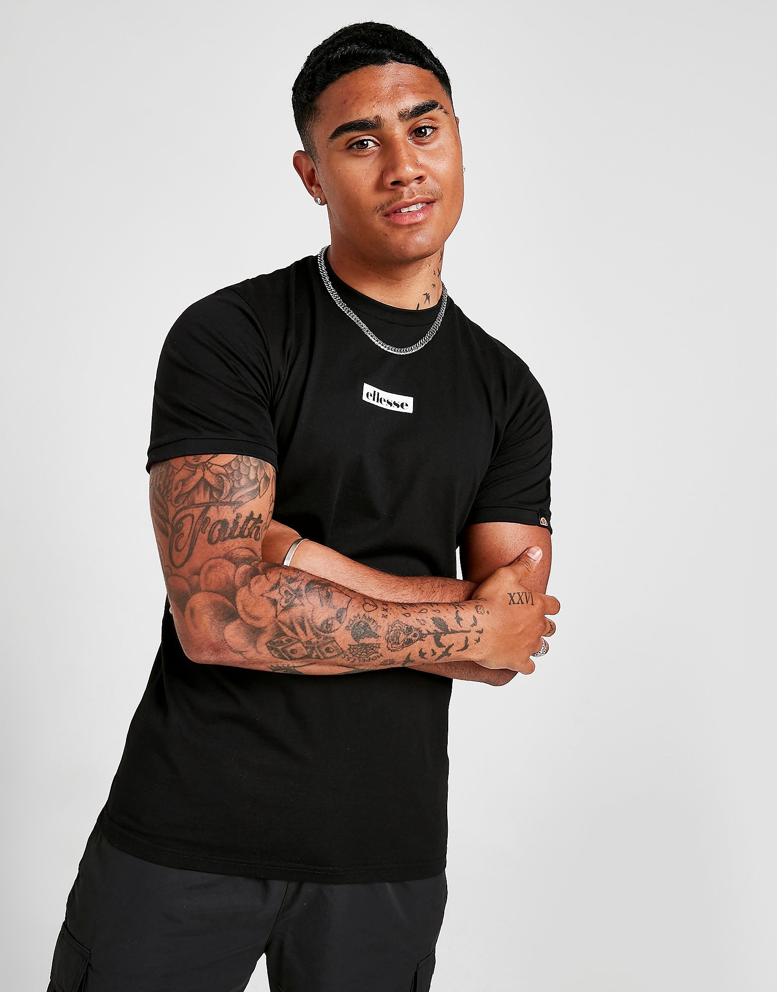 

Ellesse Fahie T-Shirt - Only at JD - Black - Mens, Black