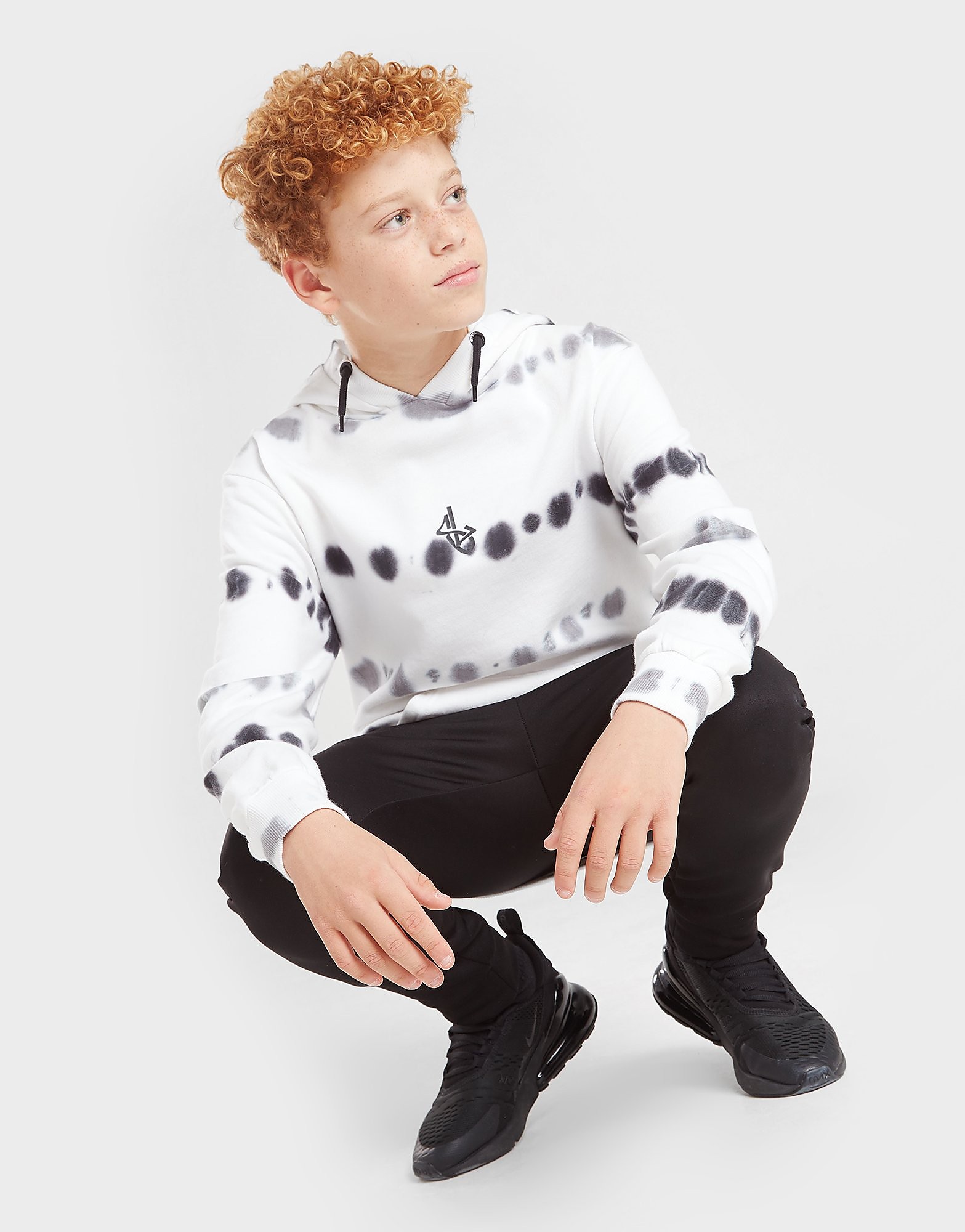 

Sonneti Lines Overhead Hoodie Junior - White/Black - Kids, White/Black