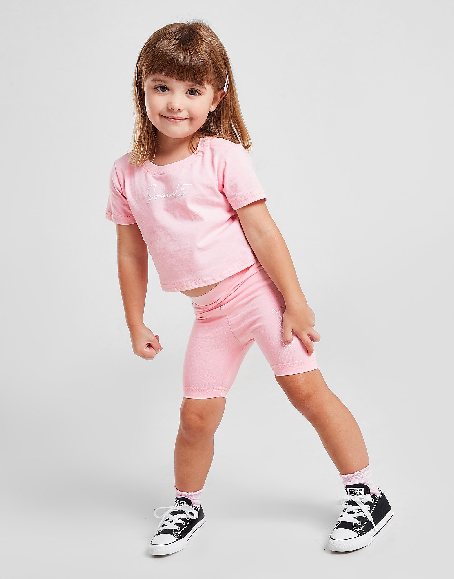 

Sonneti Girls' Micro T-Shirt/Cycle Shorts Set Infant - Pink - Kids, Pink