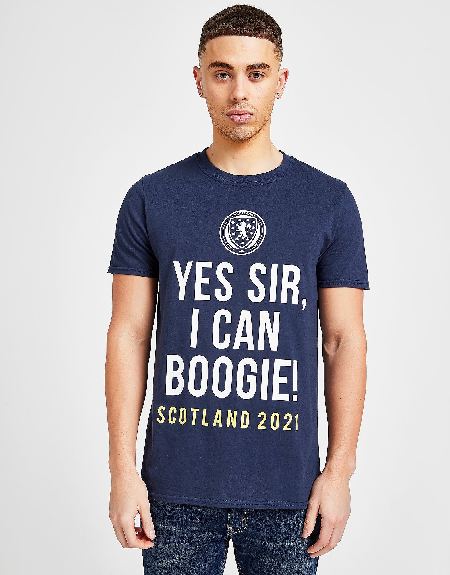 

Official Team Scotland Yes Sir, I Can Boogie T-Shirt - Navy - Mens, Navy