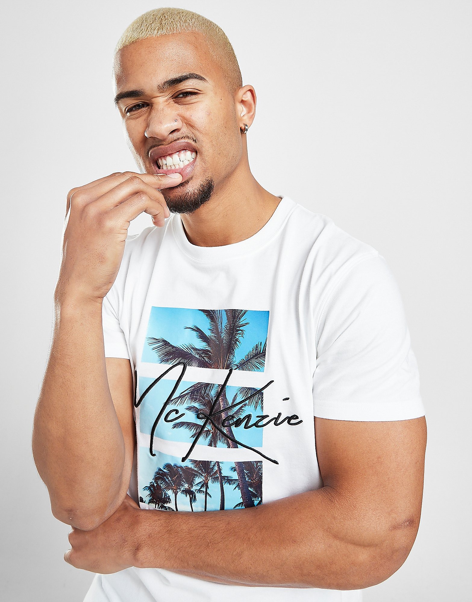 

McKenzie Caleb Palm T-Shirt - Only at JD - White - Mens, White