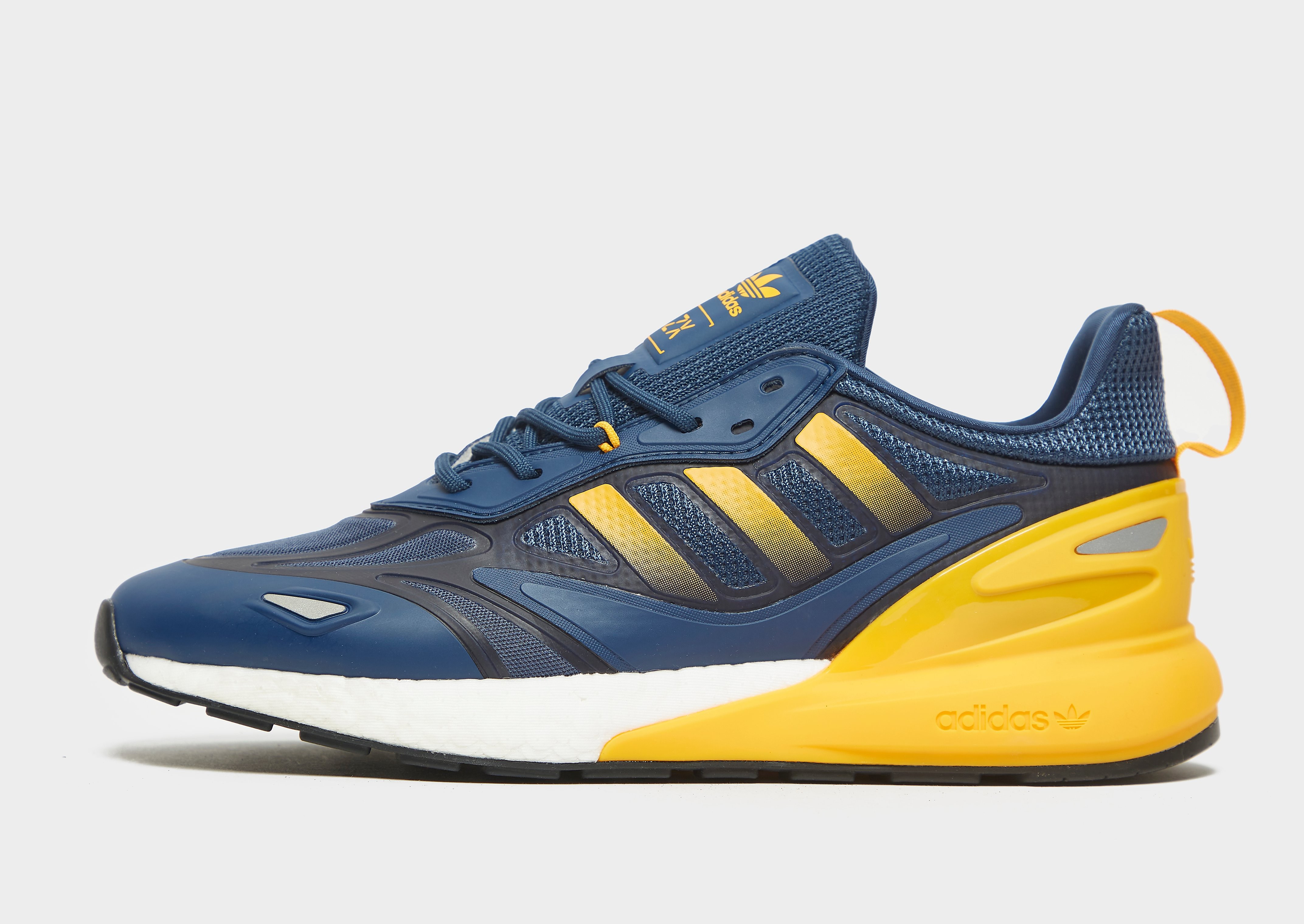 

adidas Originals ZX 2K Boost 2.0 - Crew Blue / Semi Solar Gold / Core Black - Mens, Crew Blue / Semi Solar Gold / Core Black