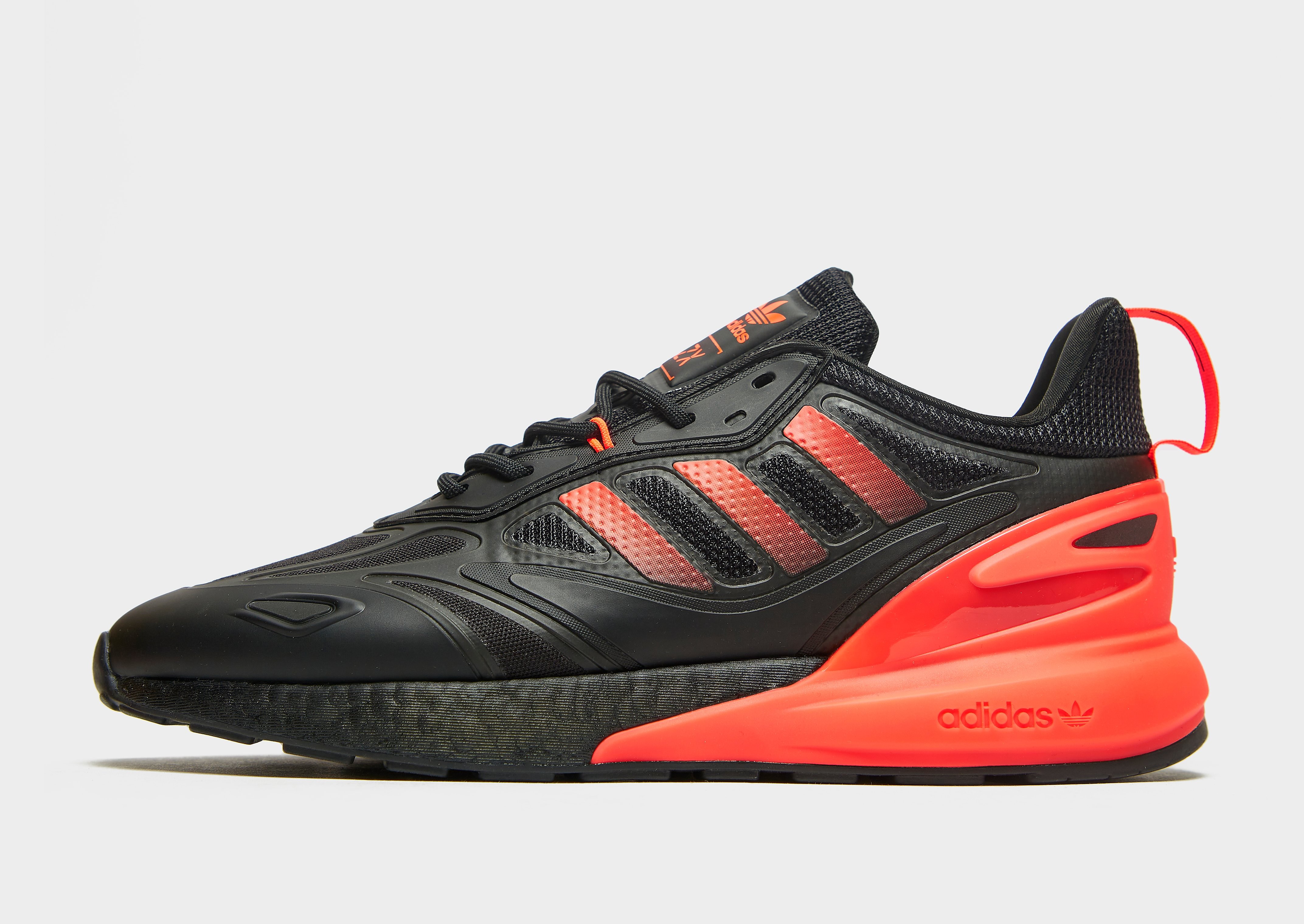 

adidas Originals ZX 2K Boost 2.0 - Core Black / Solar Red / Solar Red - Womens, Core Black / Solar Red / Solar Red