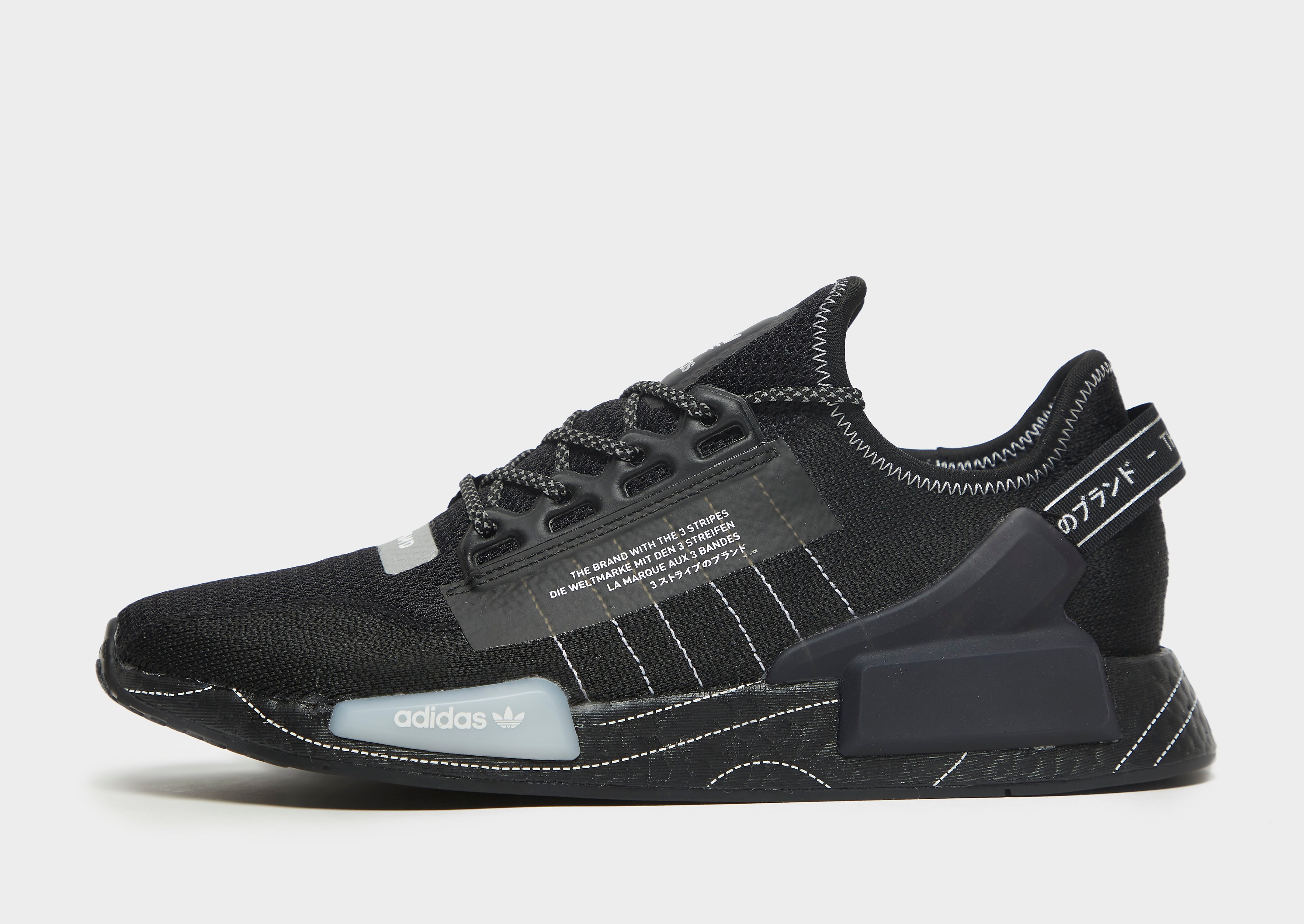 

adidas Originals NMD_R1 V2 - Core Black / Cloud White / Grey One - Womens, Core Black / Cloud White / Grey One