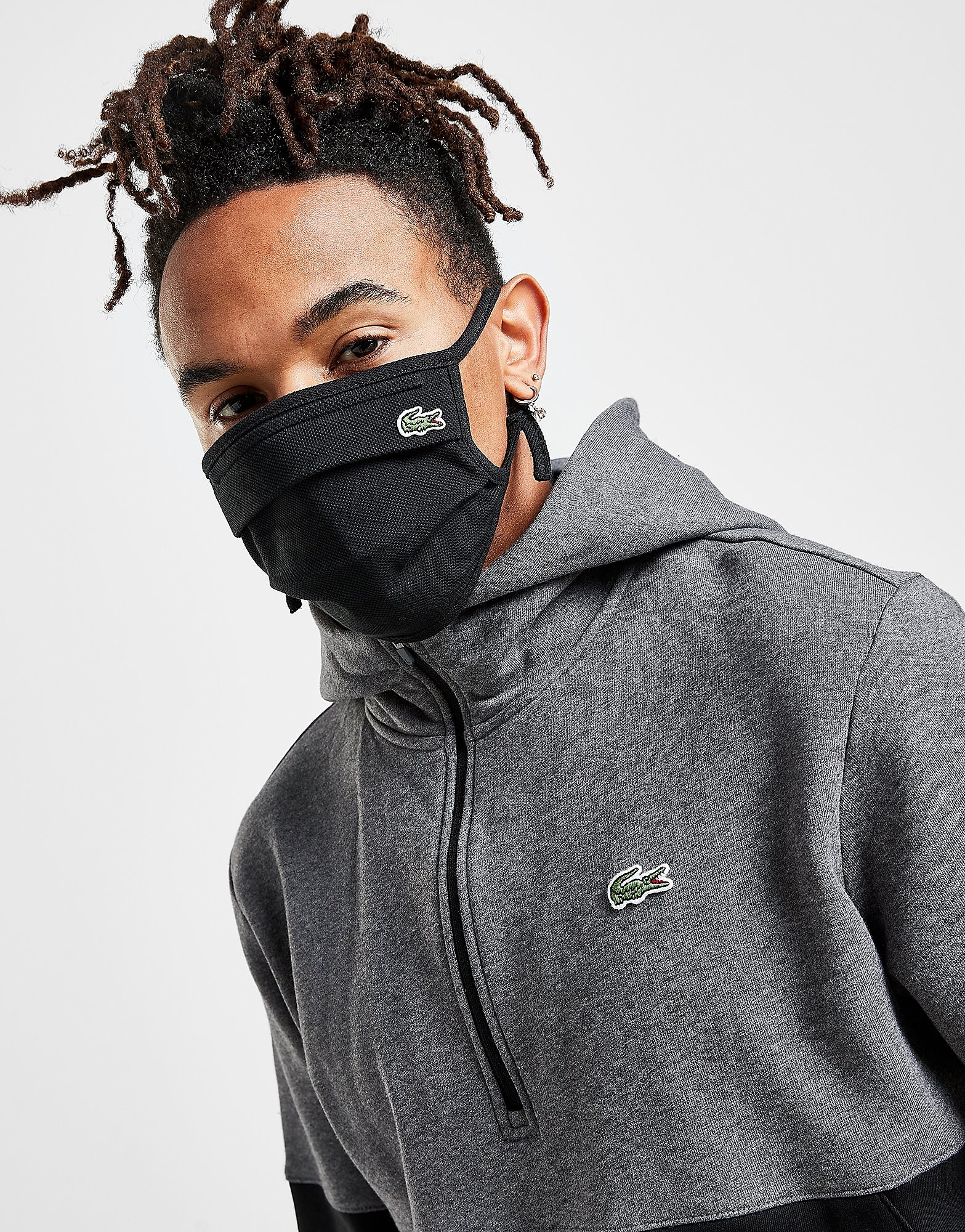 

Lacoste Face Covering - Black - Womens, Black