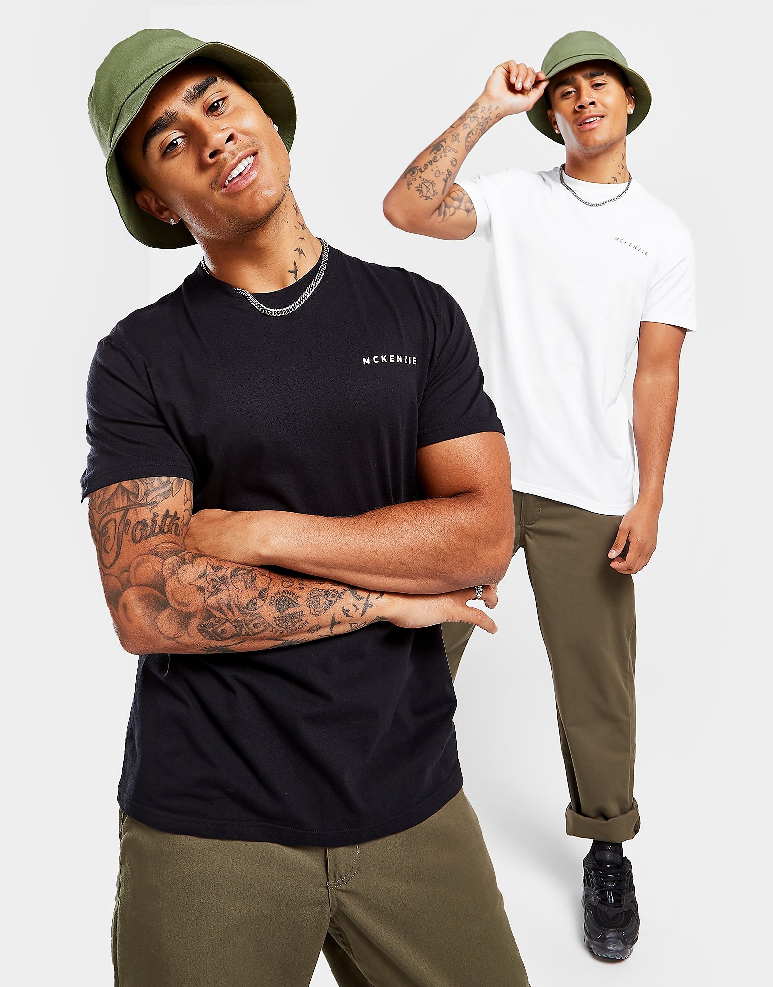 

McKenzie 2-Pack Essential T-Shirts - Only at JD - White - Mens, White