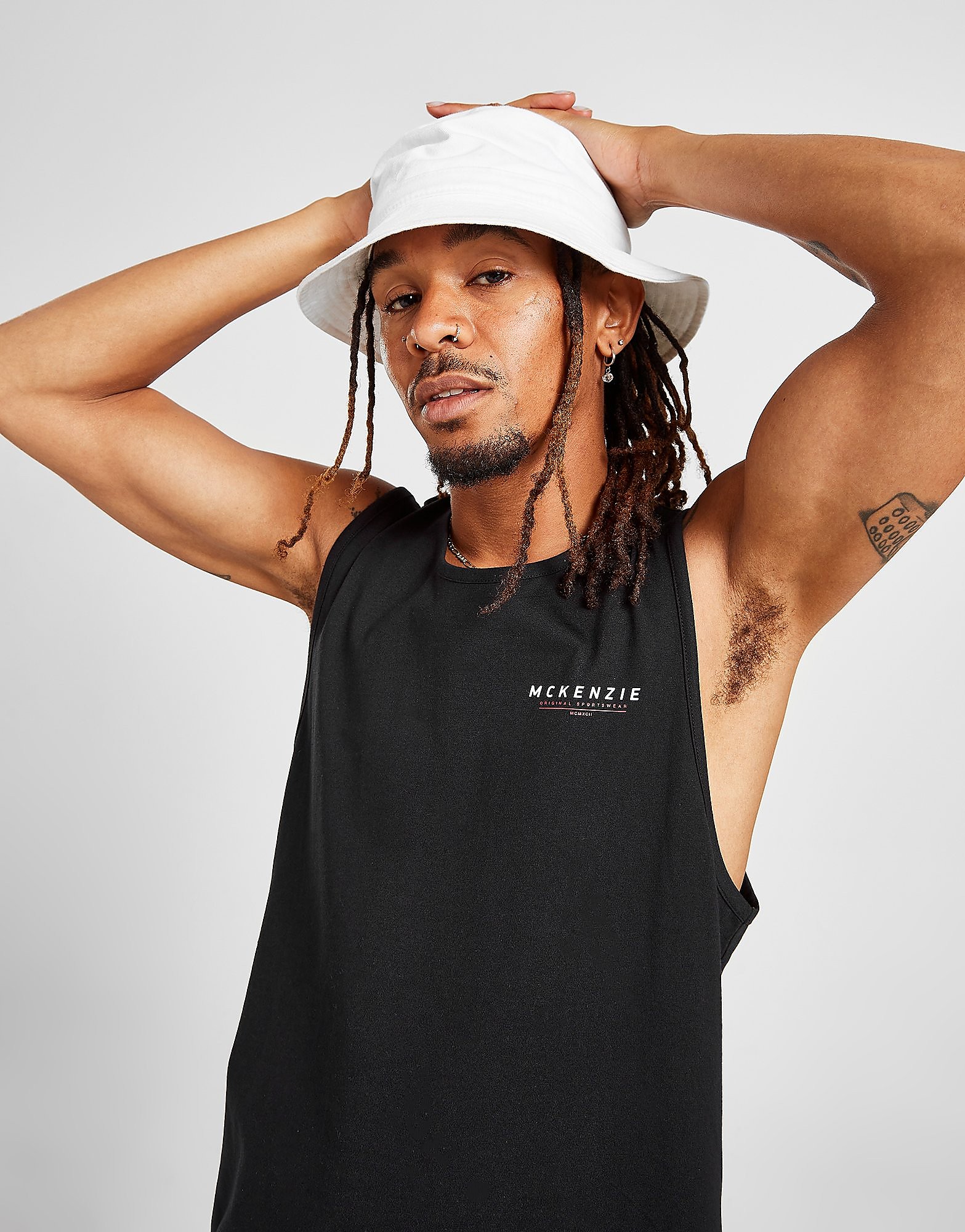 

McKenzie Essential Logo Vest - Only at JD - Black - Mens, Black