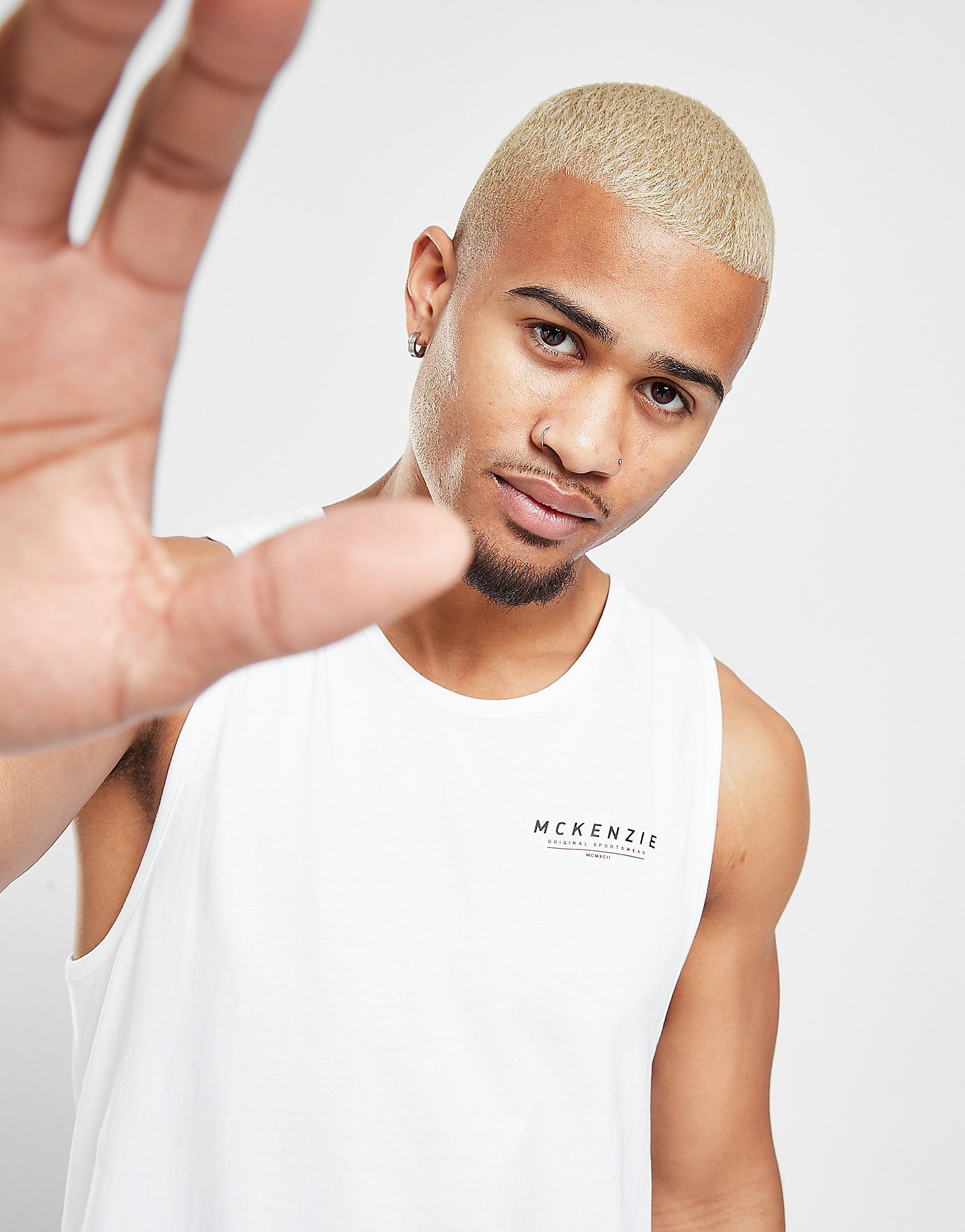 

McKenzie Essential Logo Vest - Only at JD - White - Mens, White