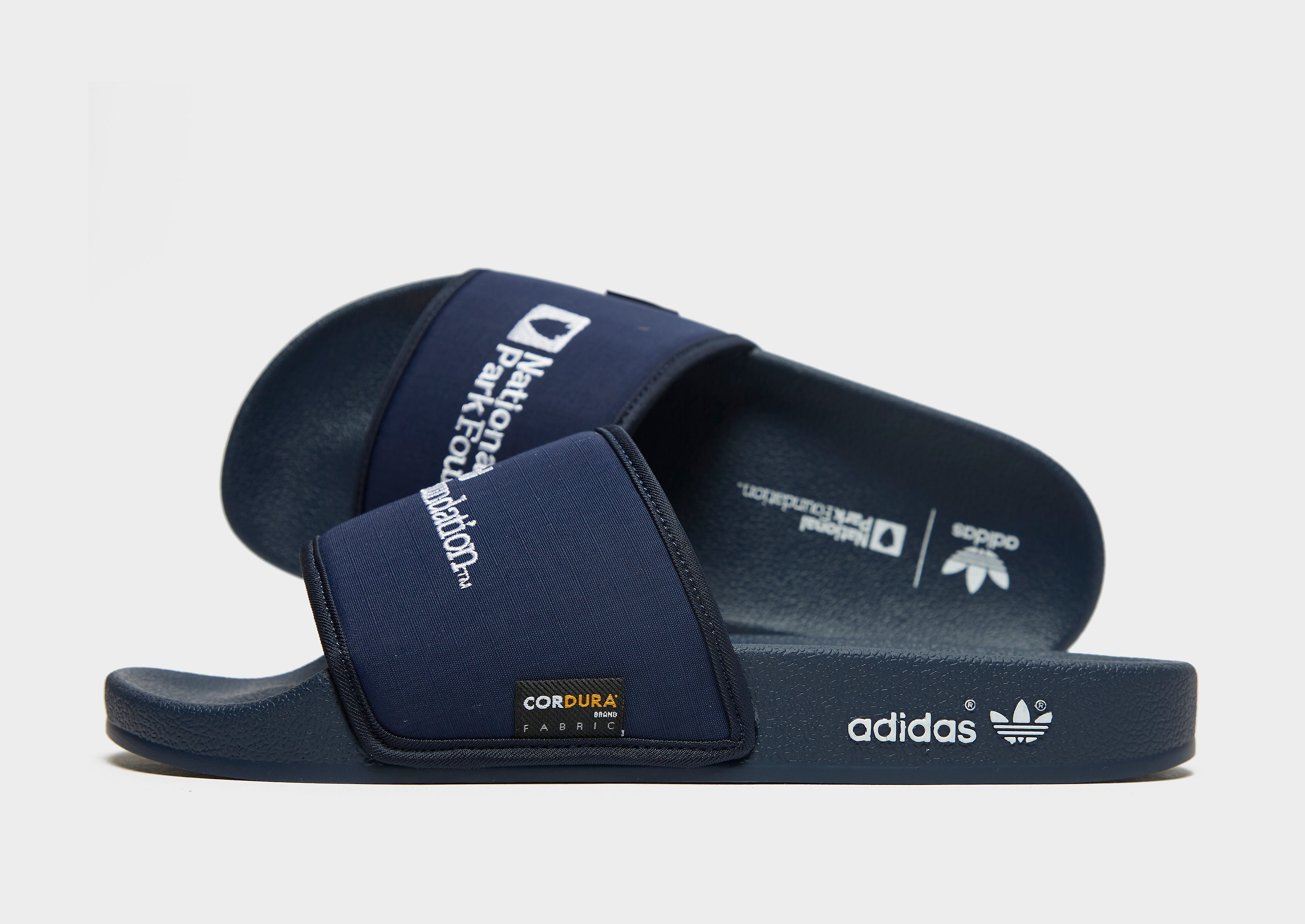 

adidas Originals Adilette Slides - Navy - Mens, Navy