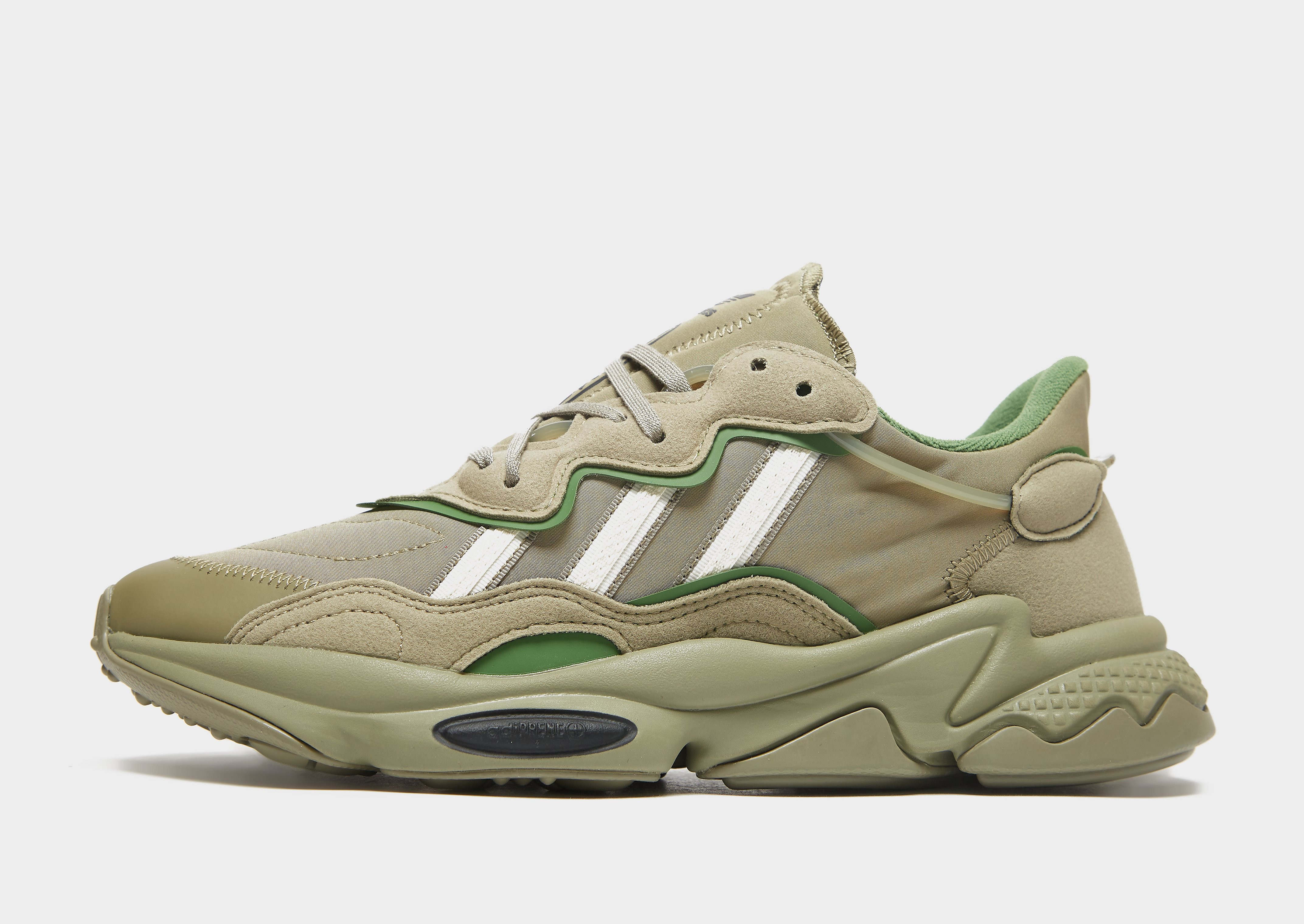 

adidas Originals Ozweego - Orbit Green / Cream White / Core Black - Mens, Orbit Green / Cream White / Core Black
