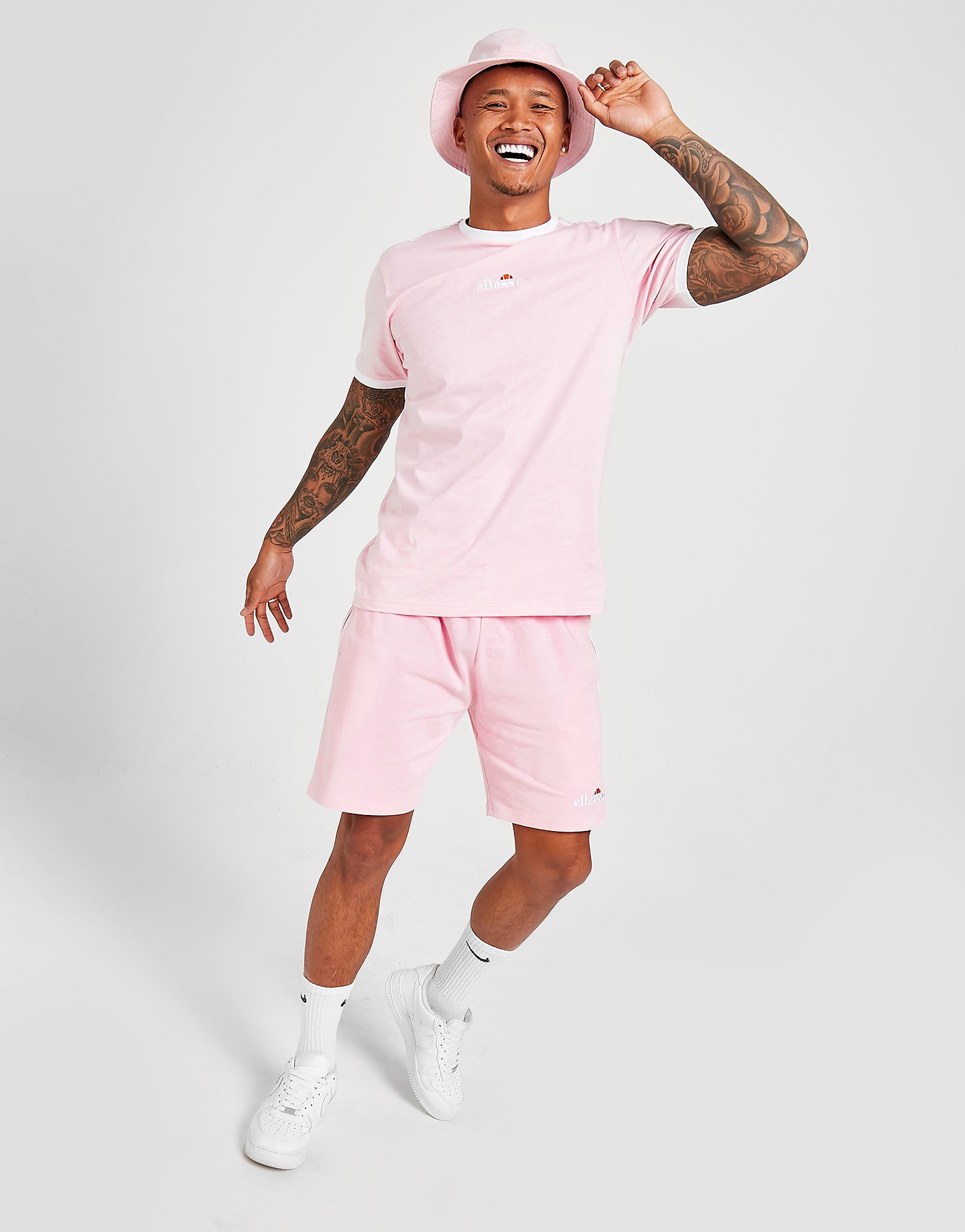 

Ellesse Terisona T-Shirt/Shorts Twin Set - Only at JD - Pink - Mens, Pink