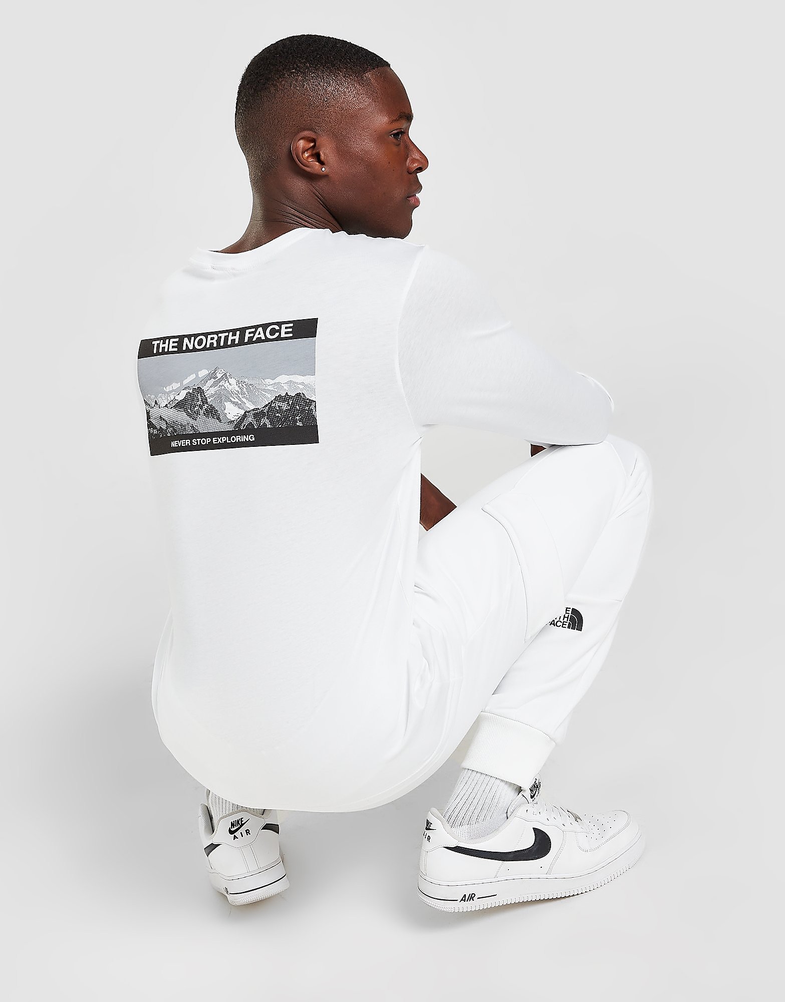 

The North Face Mountain Long Sleeve T-Shirt - Only at JD - White - Mens, White