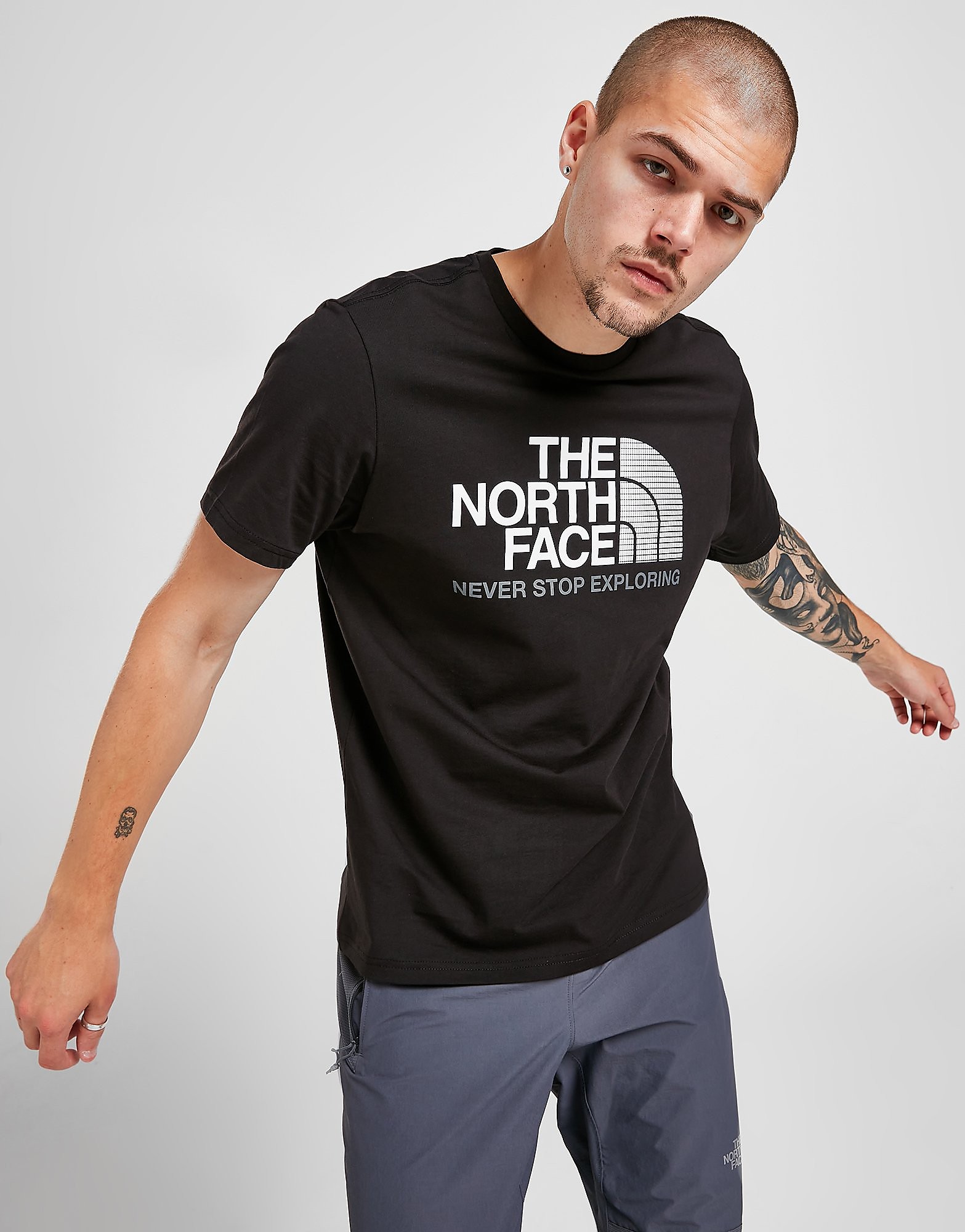 

The North Face Large Split Gradient T-Shirt - Only at JD - BLACK - Mens, BLACK