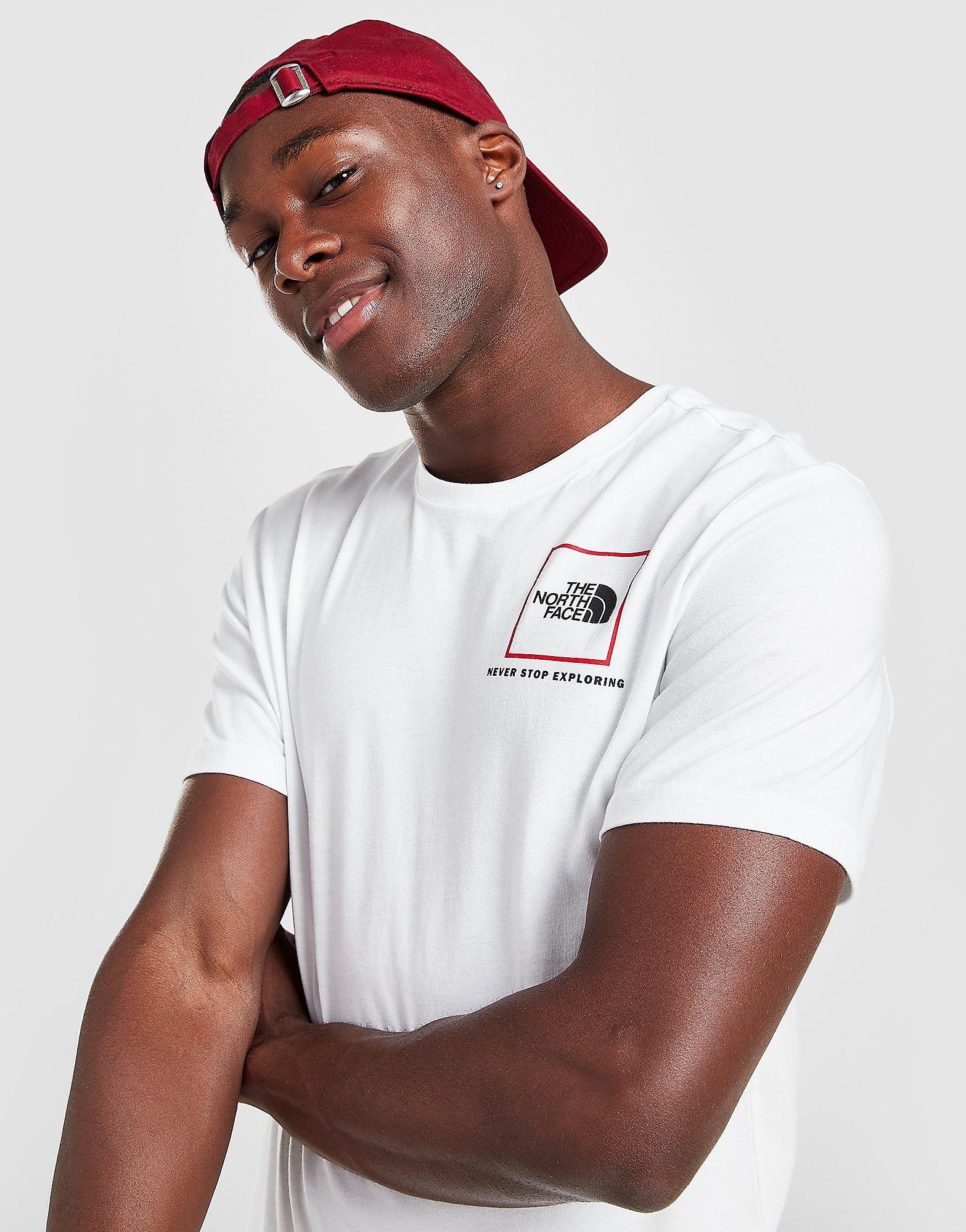 

The North Face Fine Line Box Logo T-Shirt - Only at JD - WHITE - Mens, WHITE